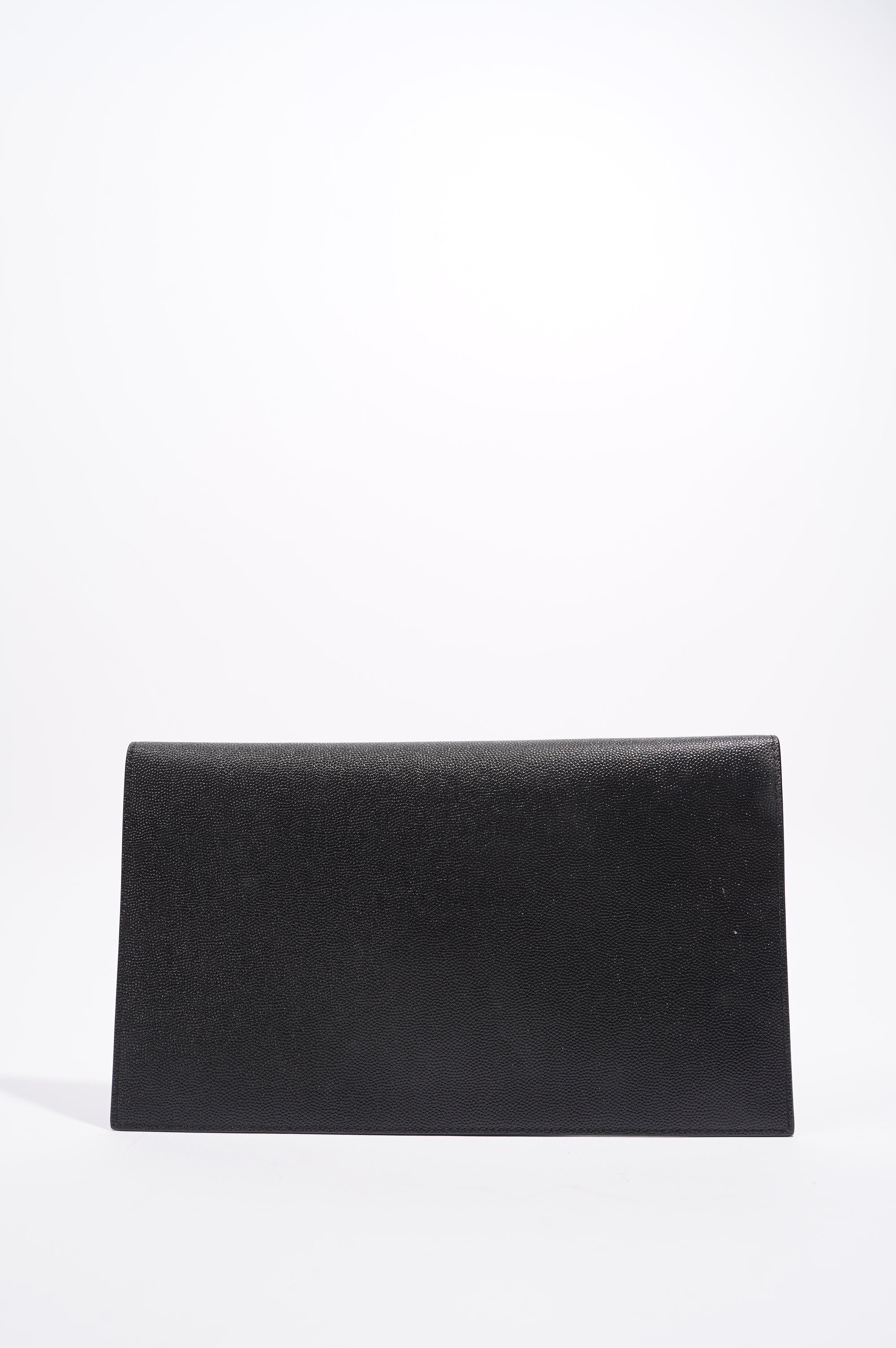 Saint Laurent Womens Uptown Pouch Black / Gold