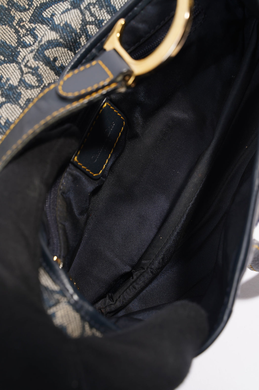 Christian Dior Saddle Bag Navy Oblique
