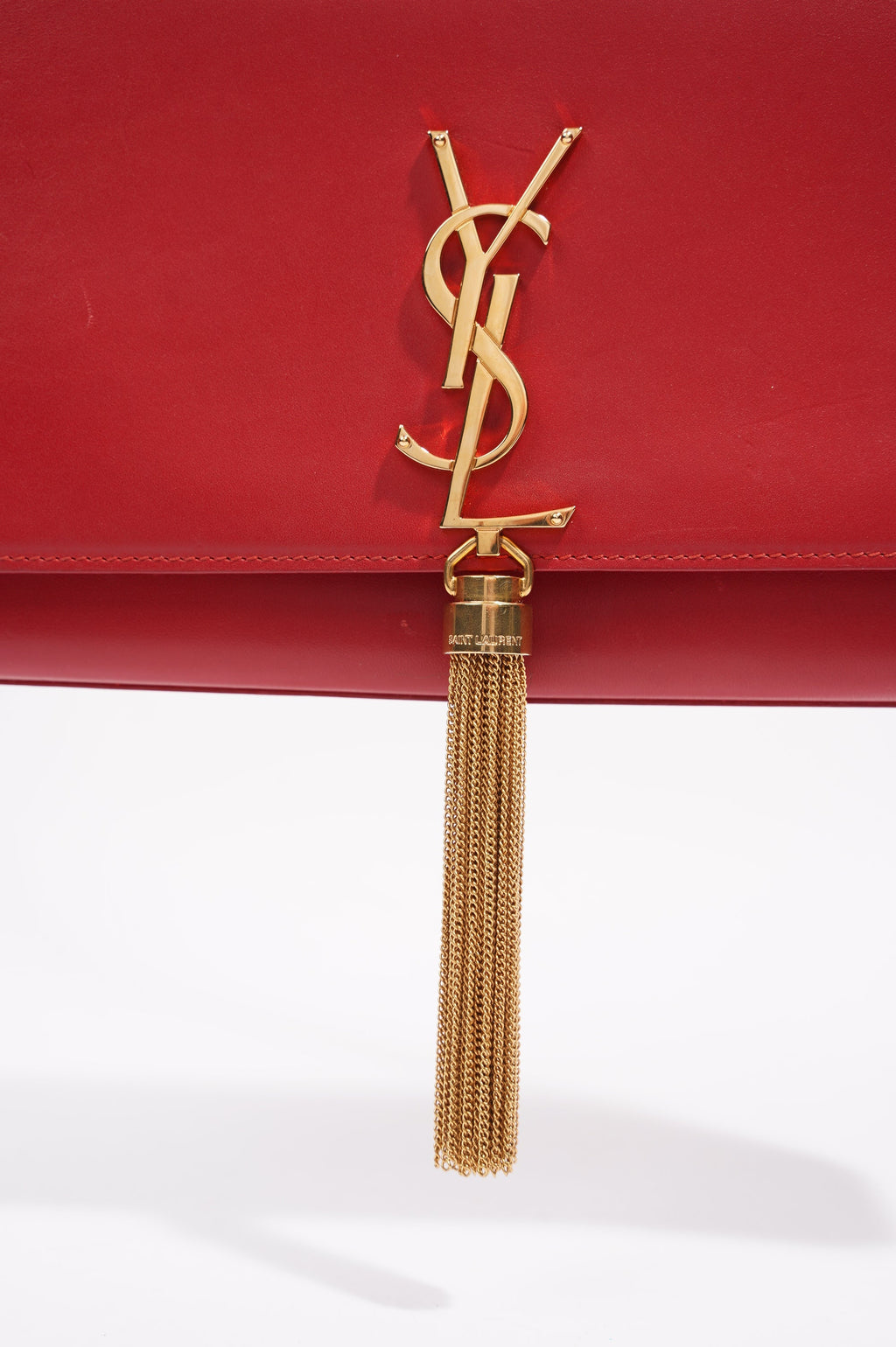 Saint Laurent Kate Tassle Bag Red / Gold Medium