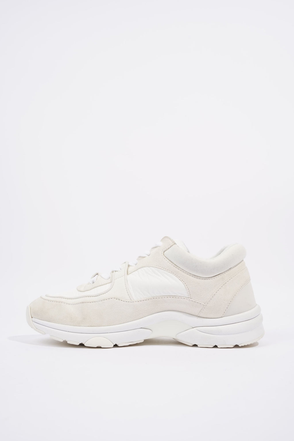 Chanel Womens CC Logo White / Cream EU 36 / UK 3