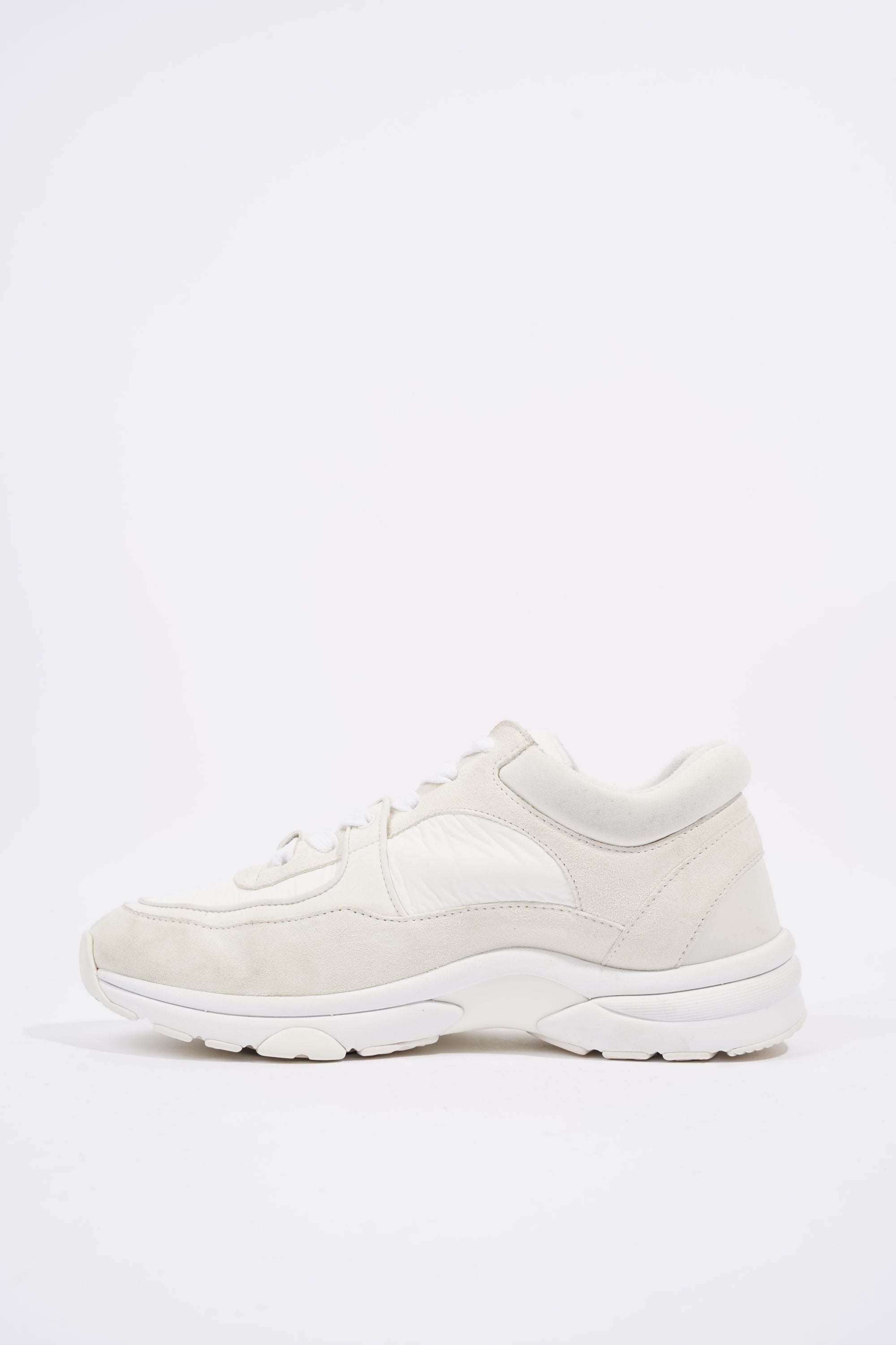 Chanel Womens CC Logo White / Cream EU 36 / UK 3