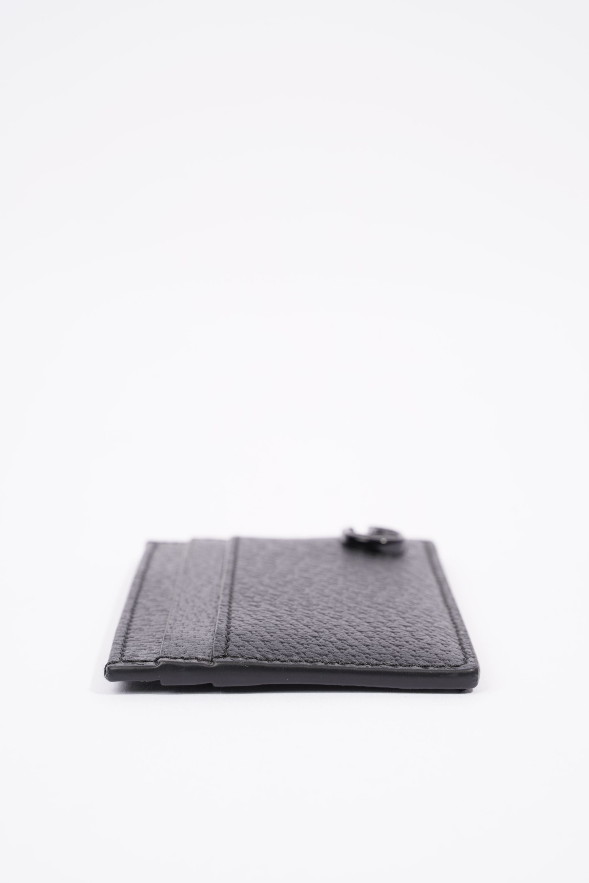 Gucci Mens Marmont Card Case Black Leather