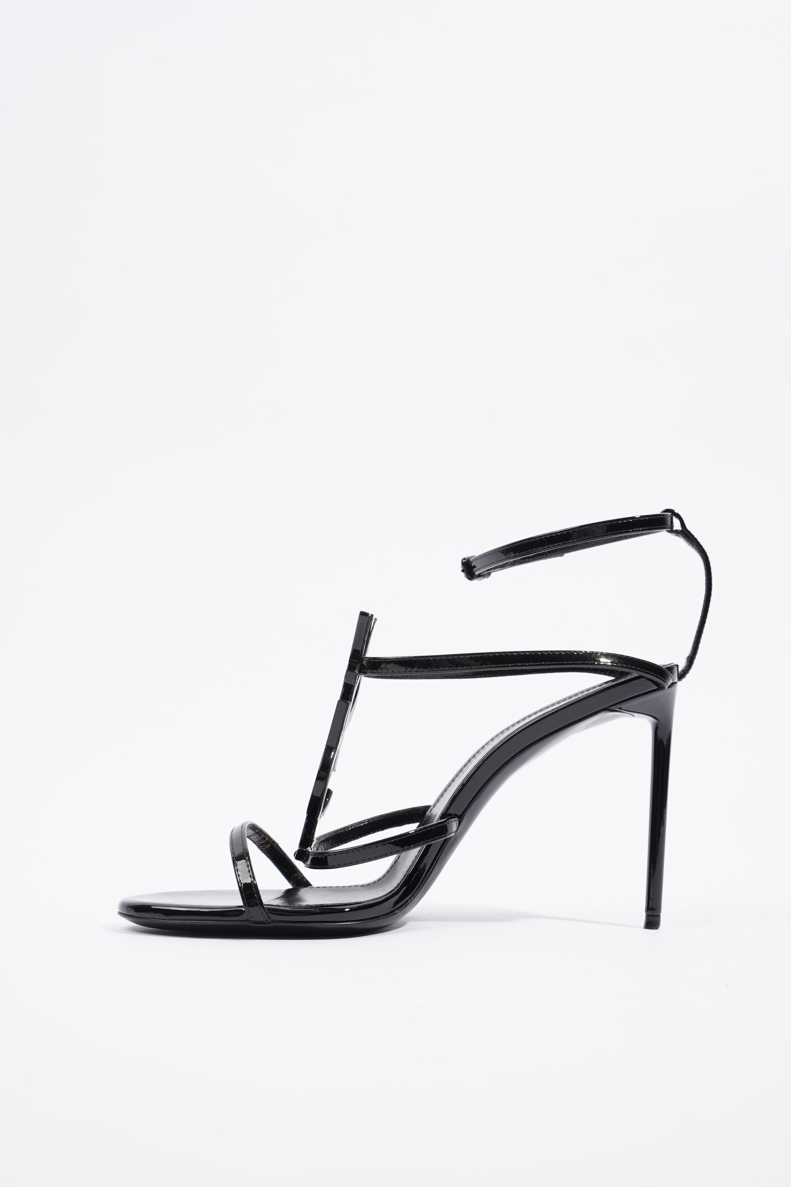 Saint Laurent Cassandra 95 Patent Black EU 37.5 / UK 4.5
