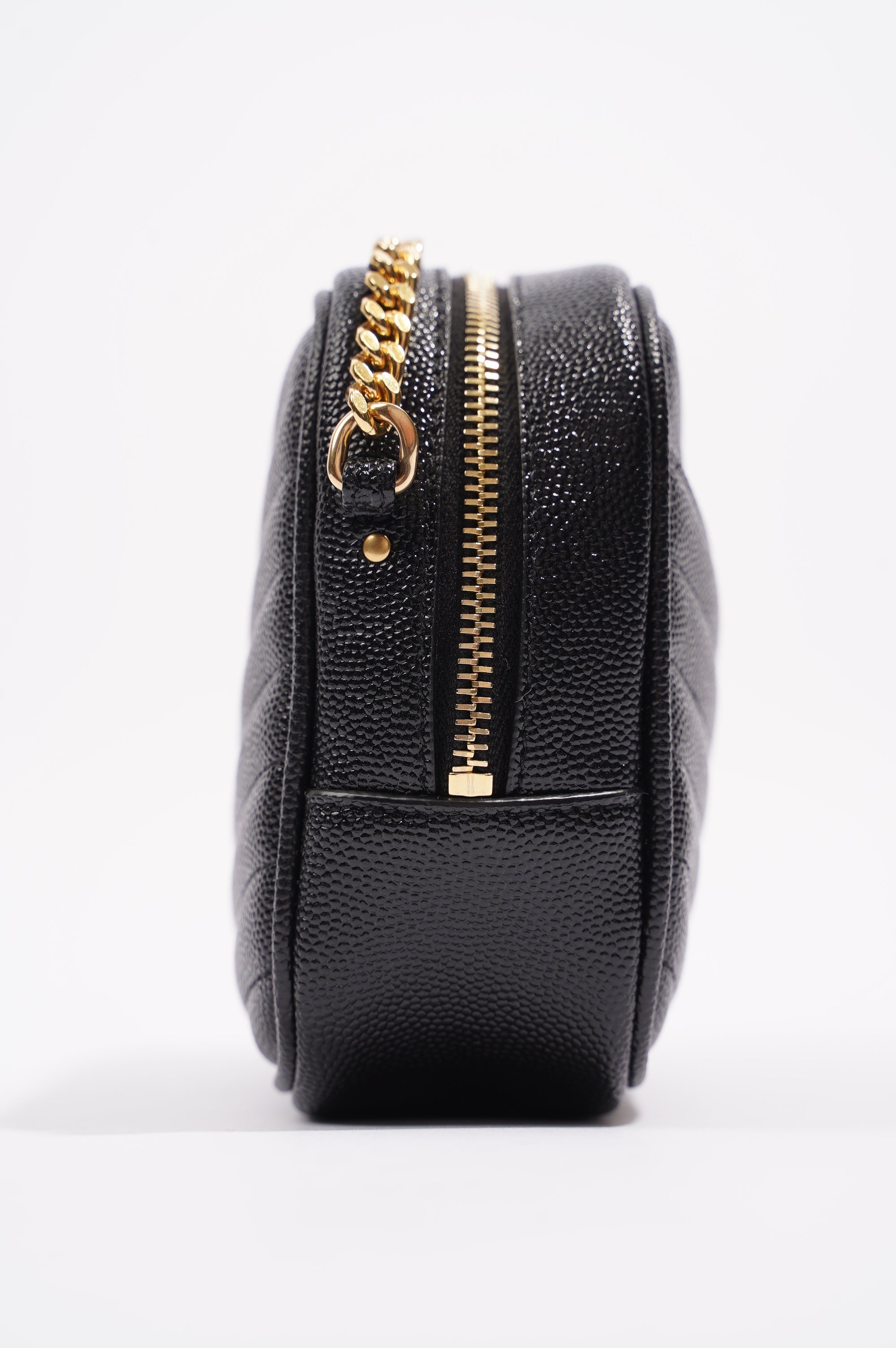 Saint Laurent Womens Lou Camera Bag Black Leather Mini