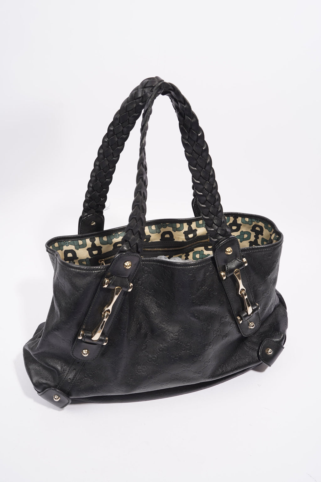 Gucci Womens Pelham Bag Black Leather