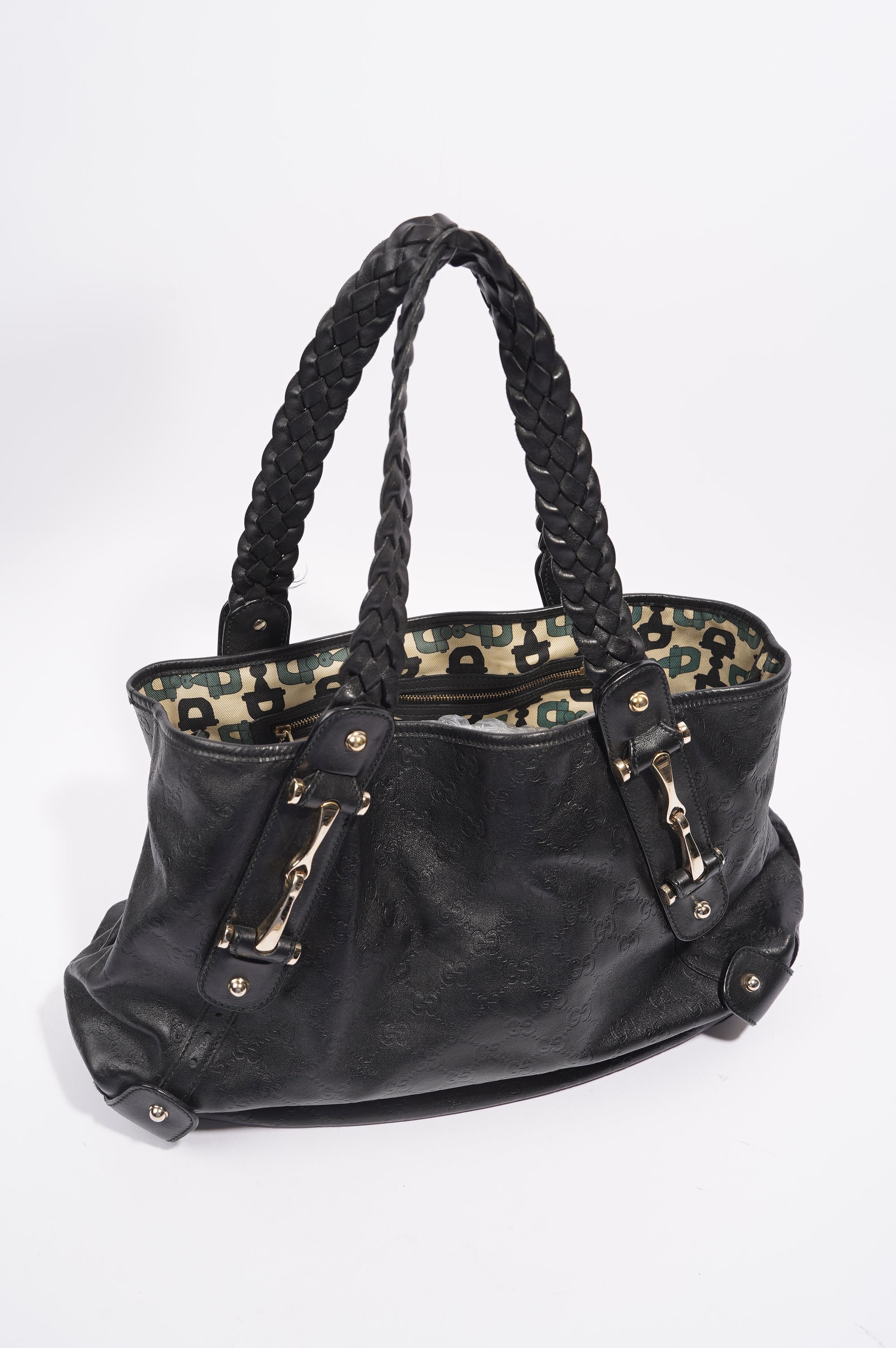 Gucci Womens Pelham Bag Black Leather