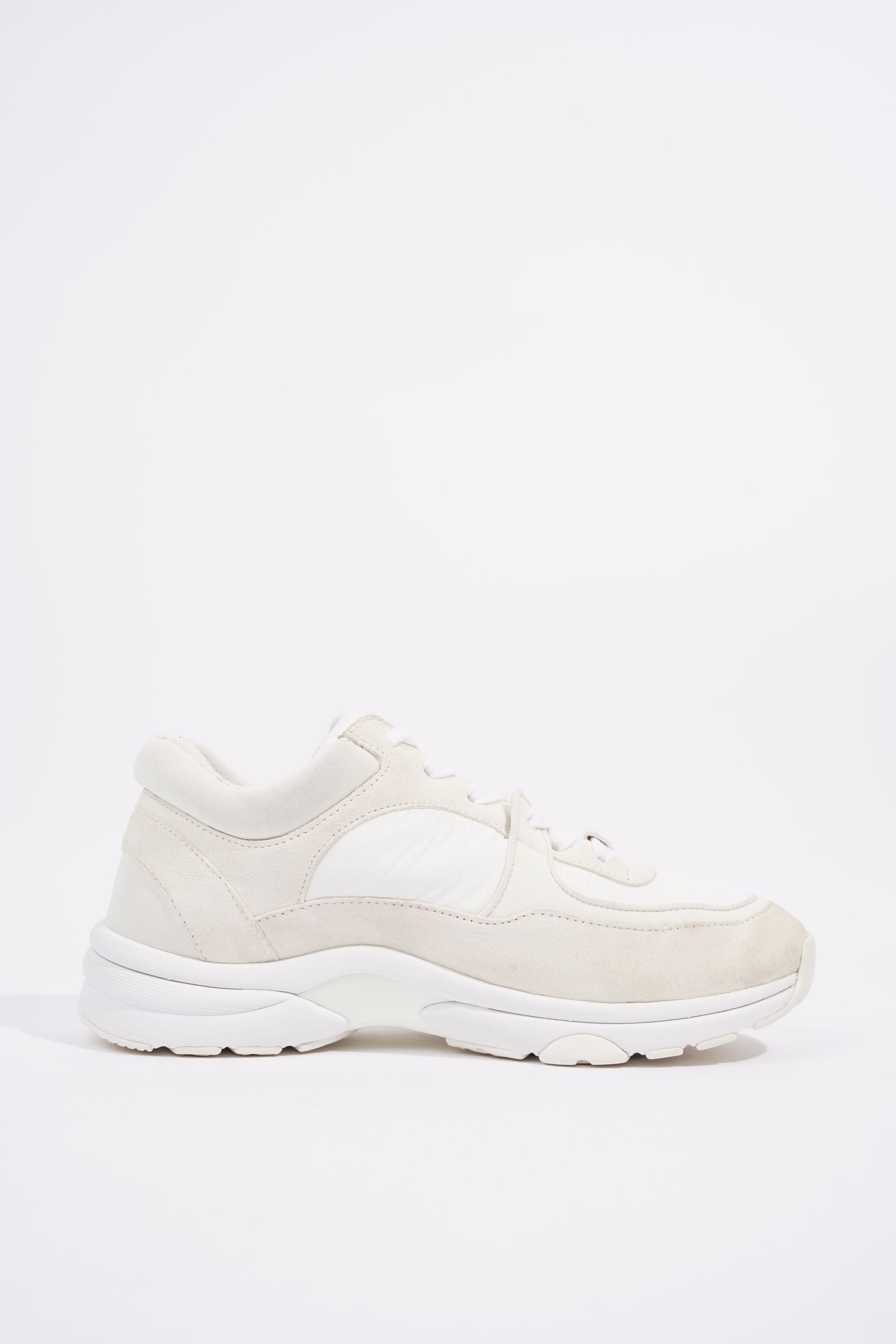 Chanel Womens CC Logo White / Cream EU 36 / UK 3