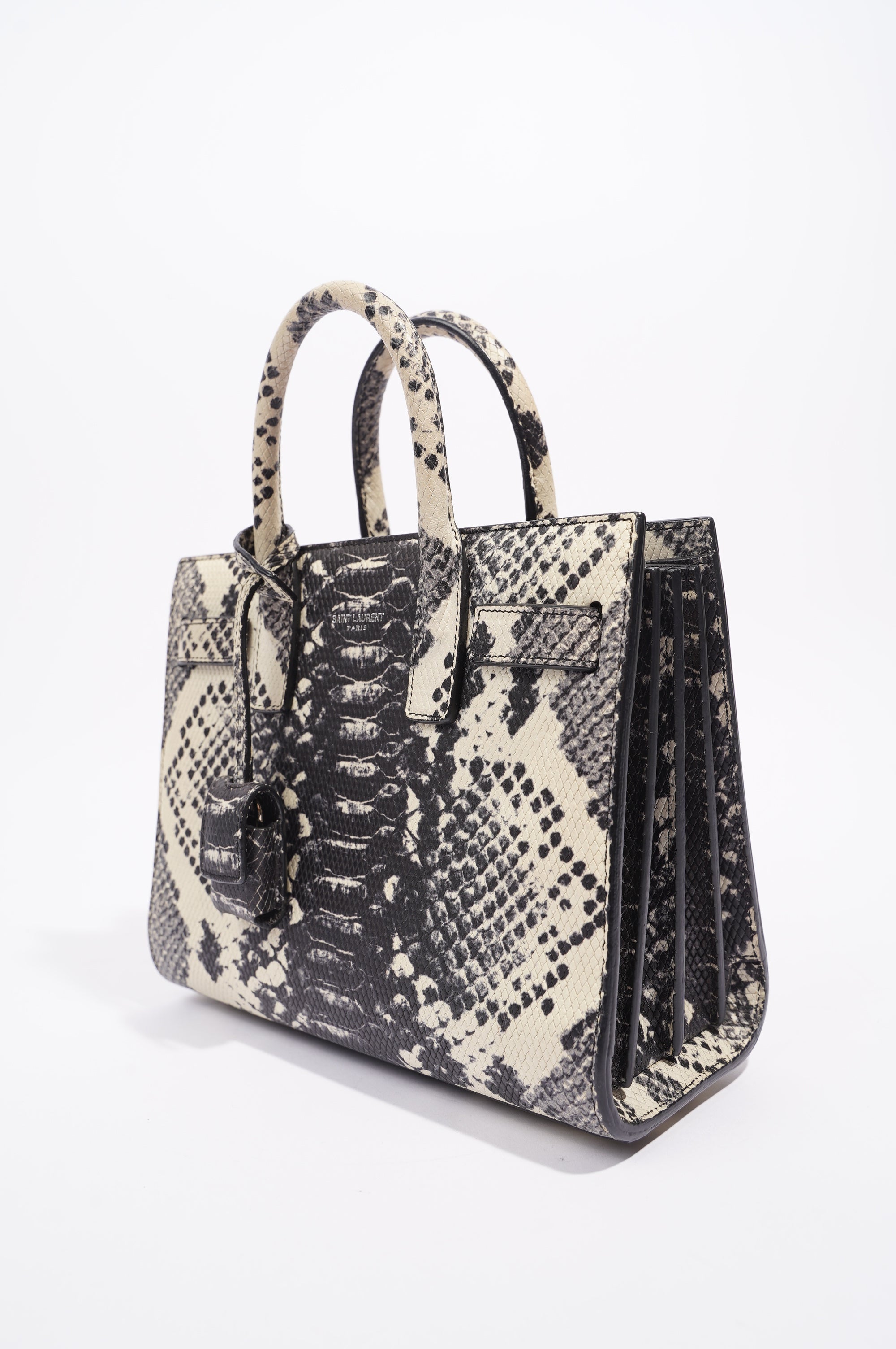 Saint Laurent Womens Sac De Jour Python Nano