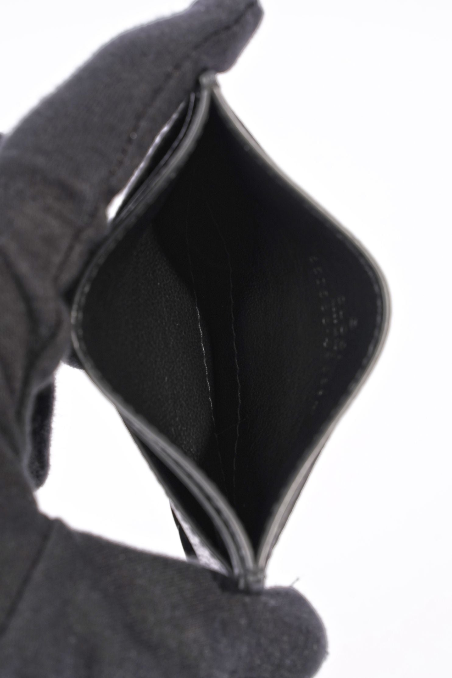 Gucci Mens Marmont Card Case Black Leather
