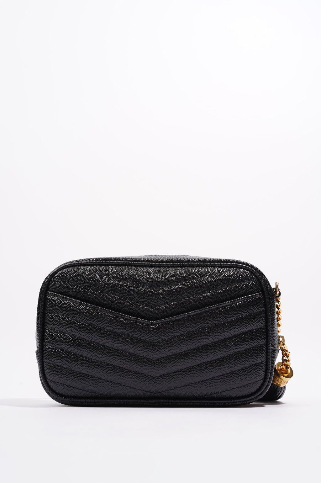 Saint Laurent Womens Lou Camera Bag Black Leather Mini