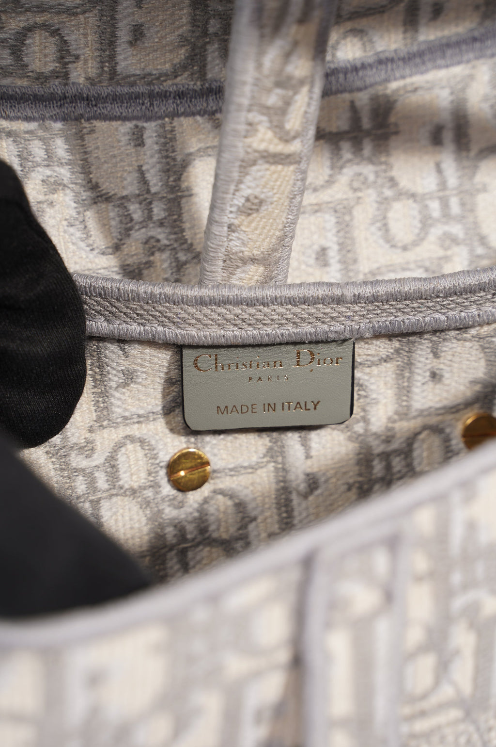 Christian Dior Womens Saddle Bag Grey