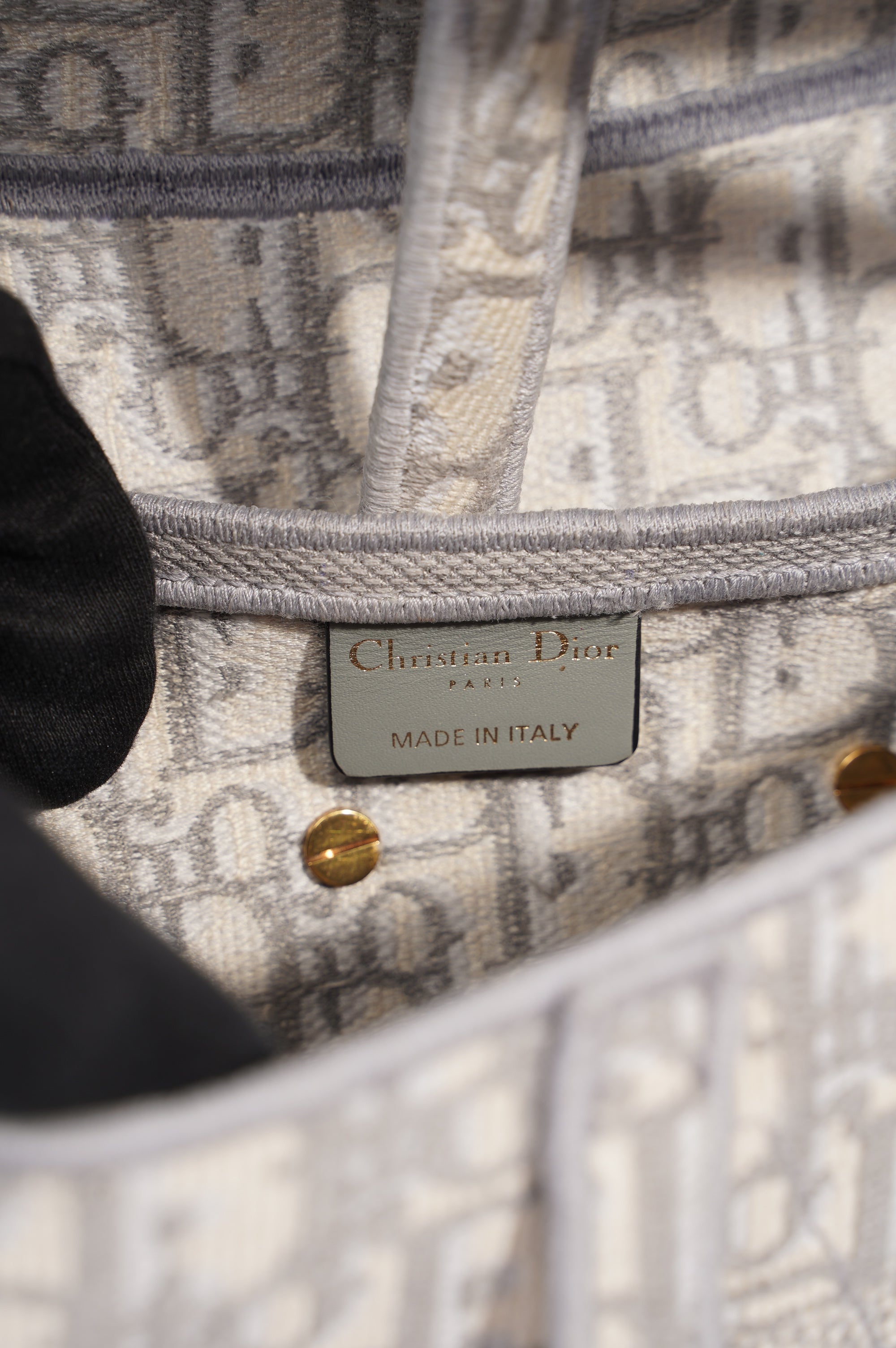 Christian Dior Womens Saddle Bag Grey
