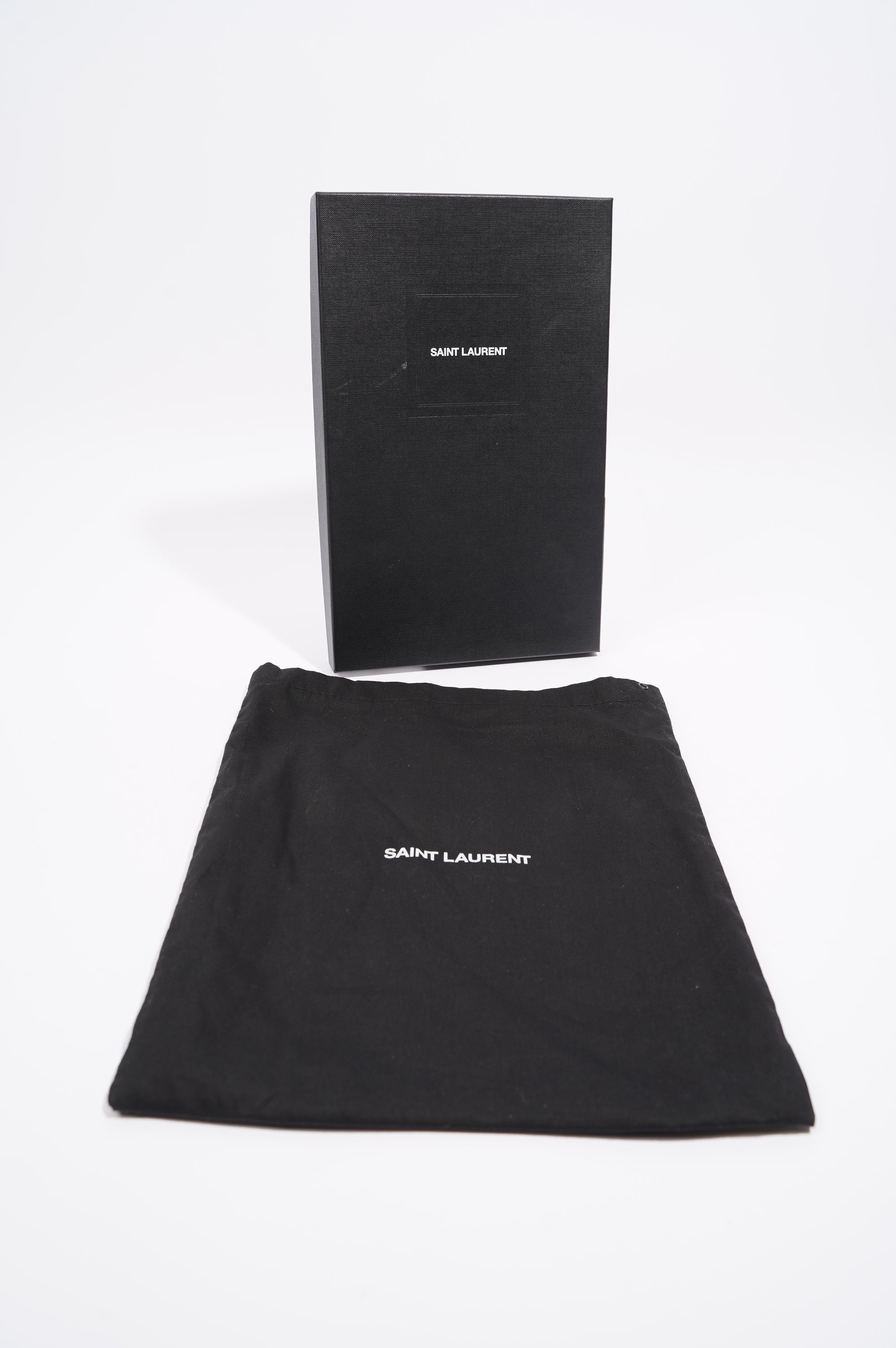 Saint Laurent Womens Uptown Pouch Black / Gold