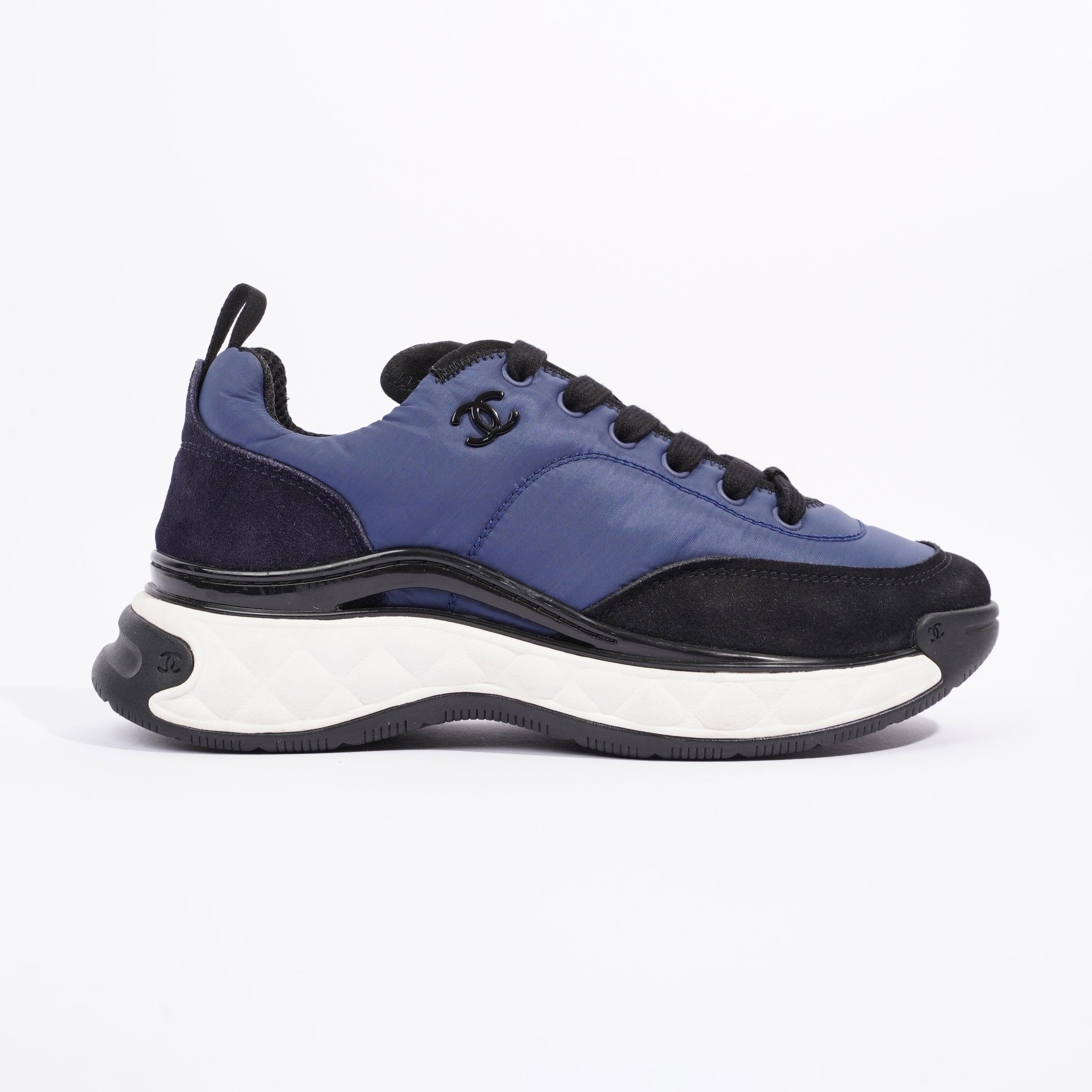 Chanel CC Logo Navy / Black EU 37 / UK 4