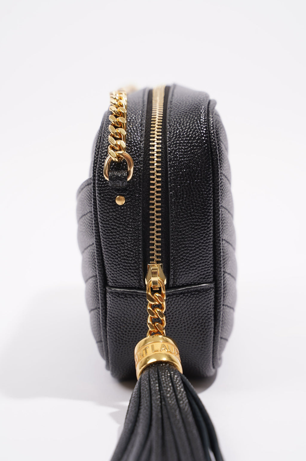 Saint Laurent Womens Lou Camera Bag Black Leather Mini