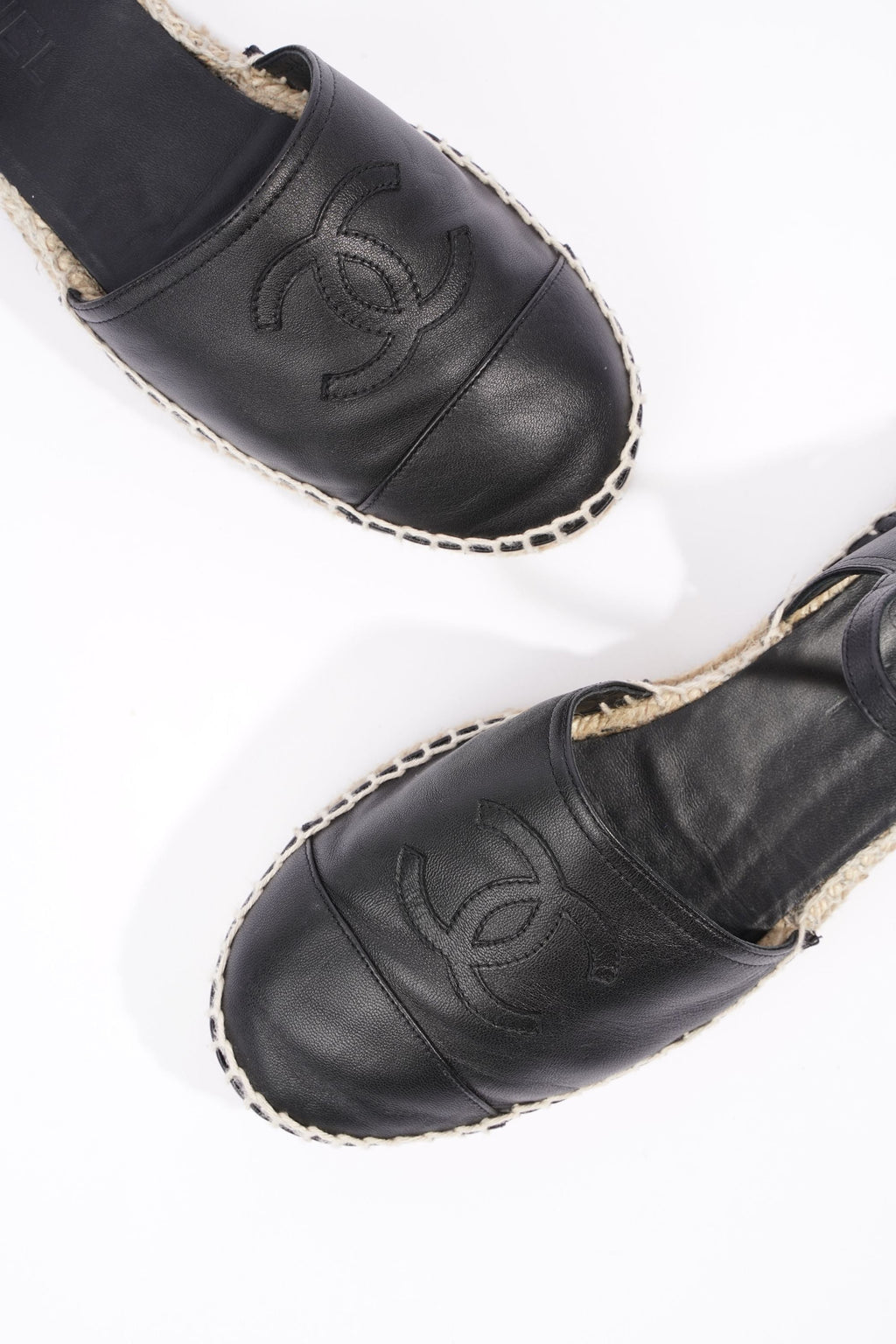 Chanel Womens Strap Espadrilles Black EU 38 / UK 5