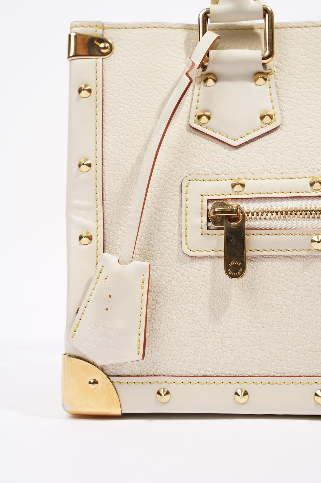 Louis Vuitton Womens Vintage Suhali Le Fabuleux Tote Bag White / Gold