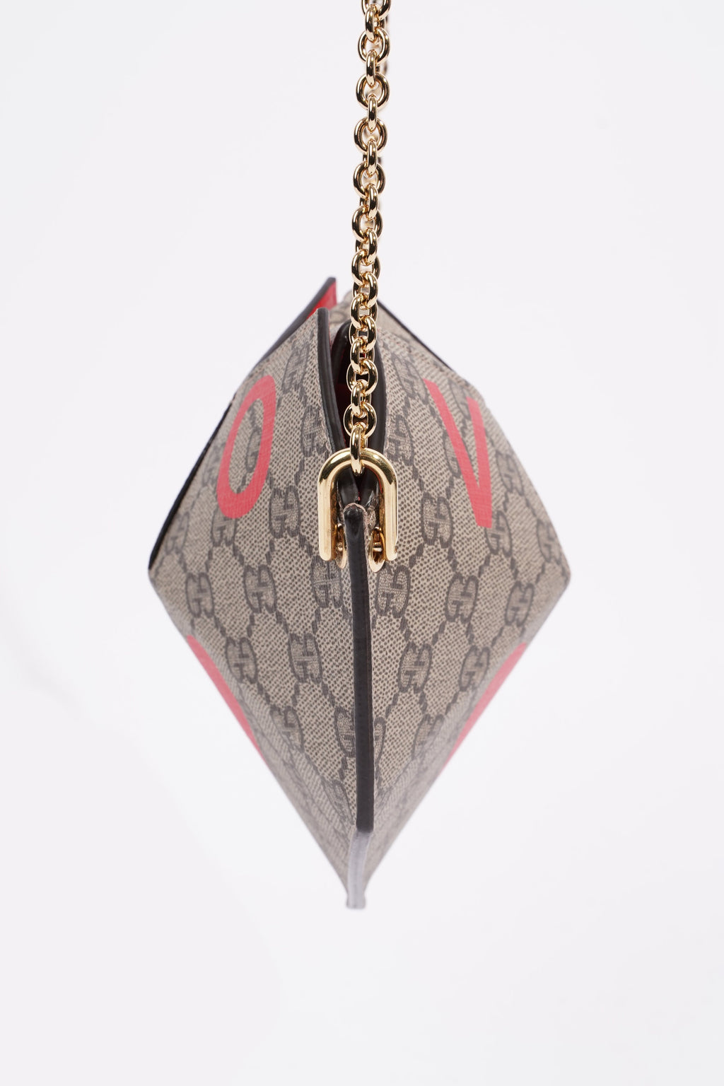 Gucci Small Heart Mini Chain Bag Supreme / Red
