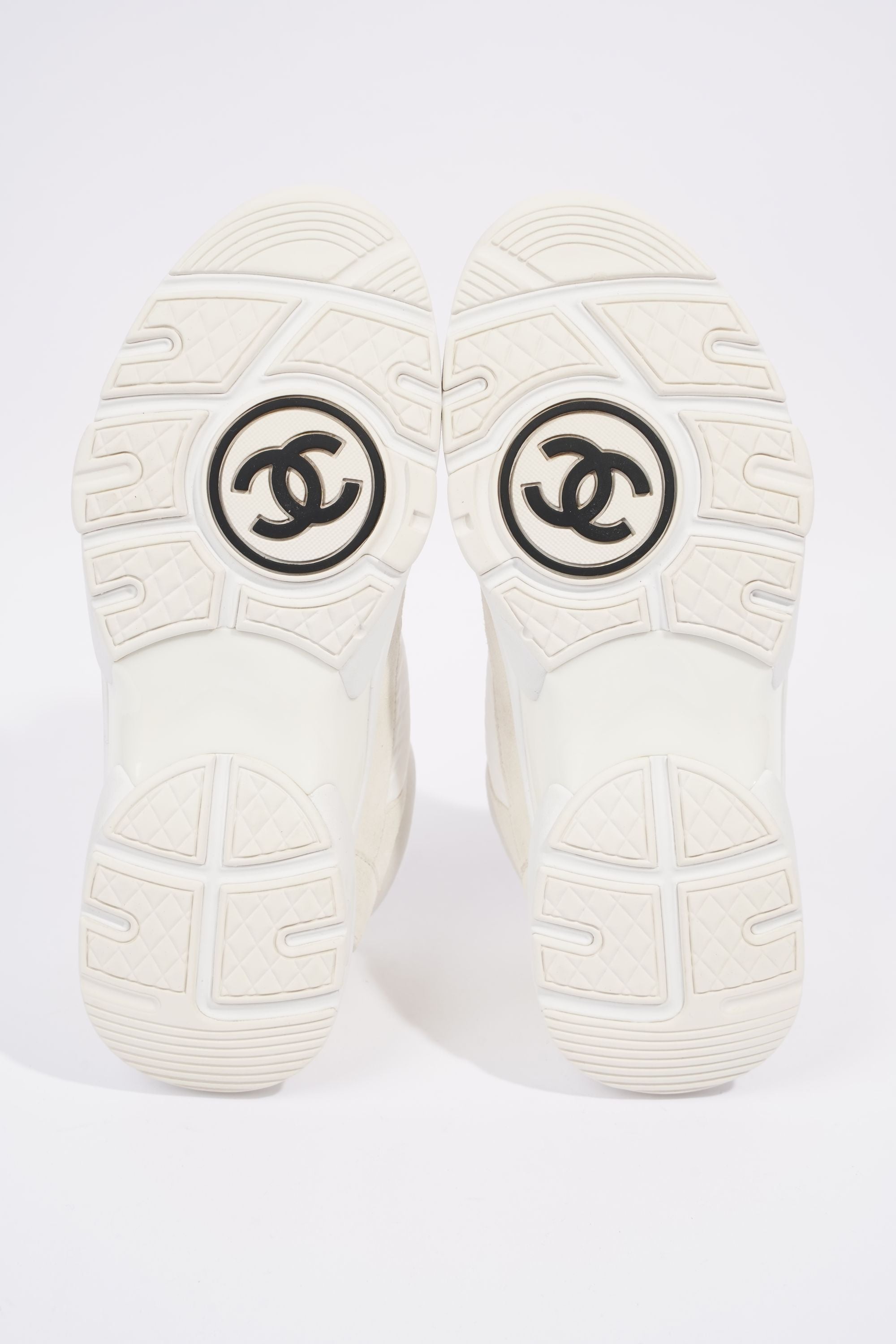 Chanel Womens CC Logo White / Cream EU 36 / UK 3