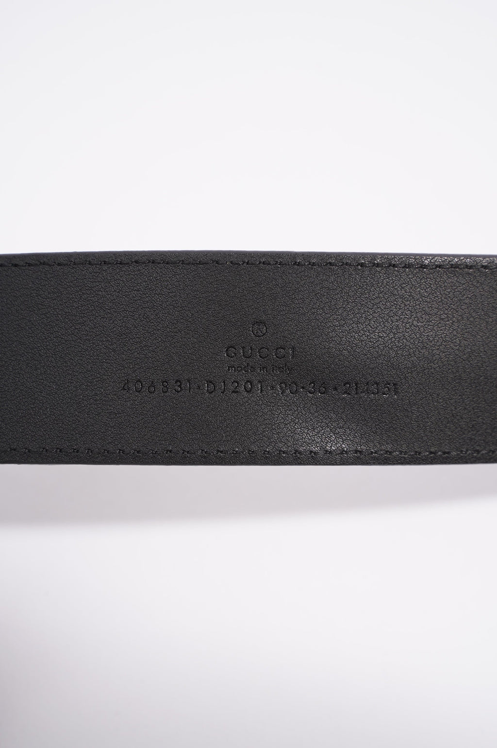 Gucci Womens Marmont Belt Black Leather 90cm - 36"