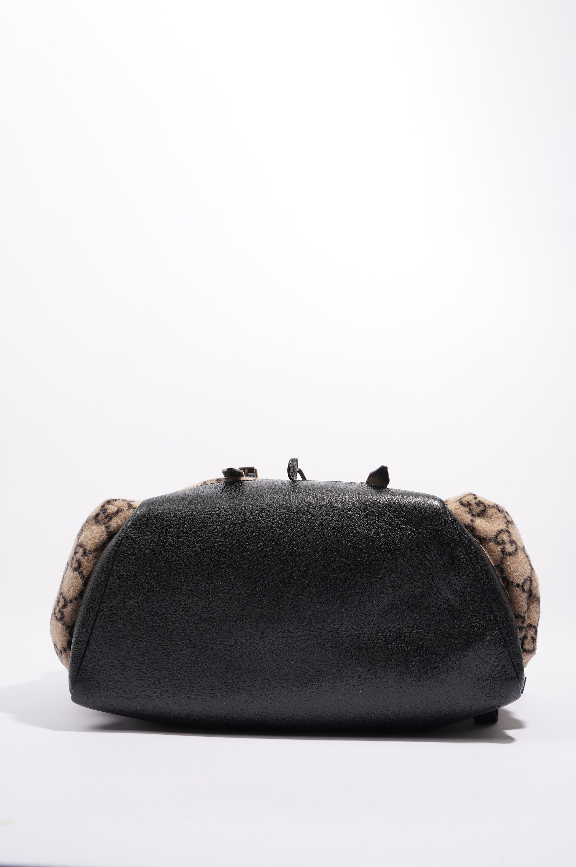 Gucci Womens GG Backpack Beige Wool