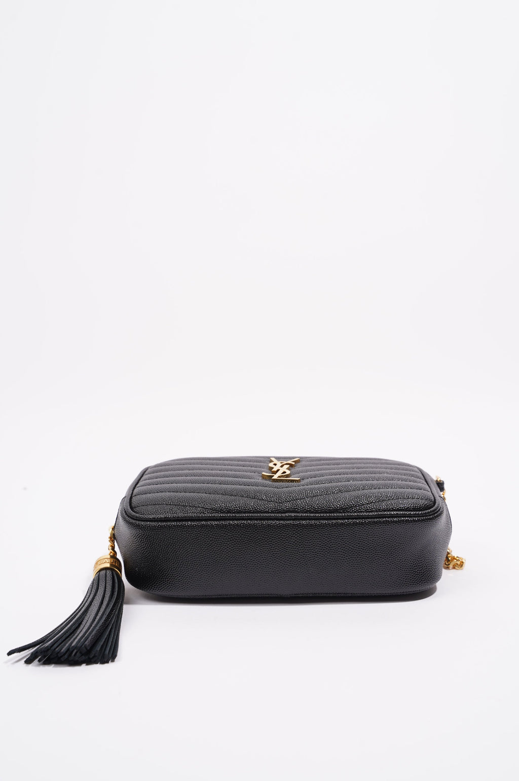 Saint Laurent Womens Lou Camera Bag Black Leather Mini