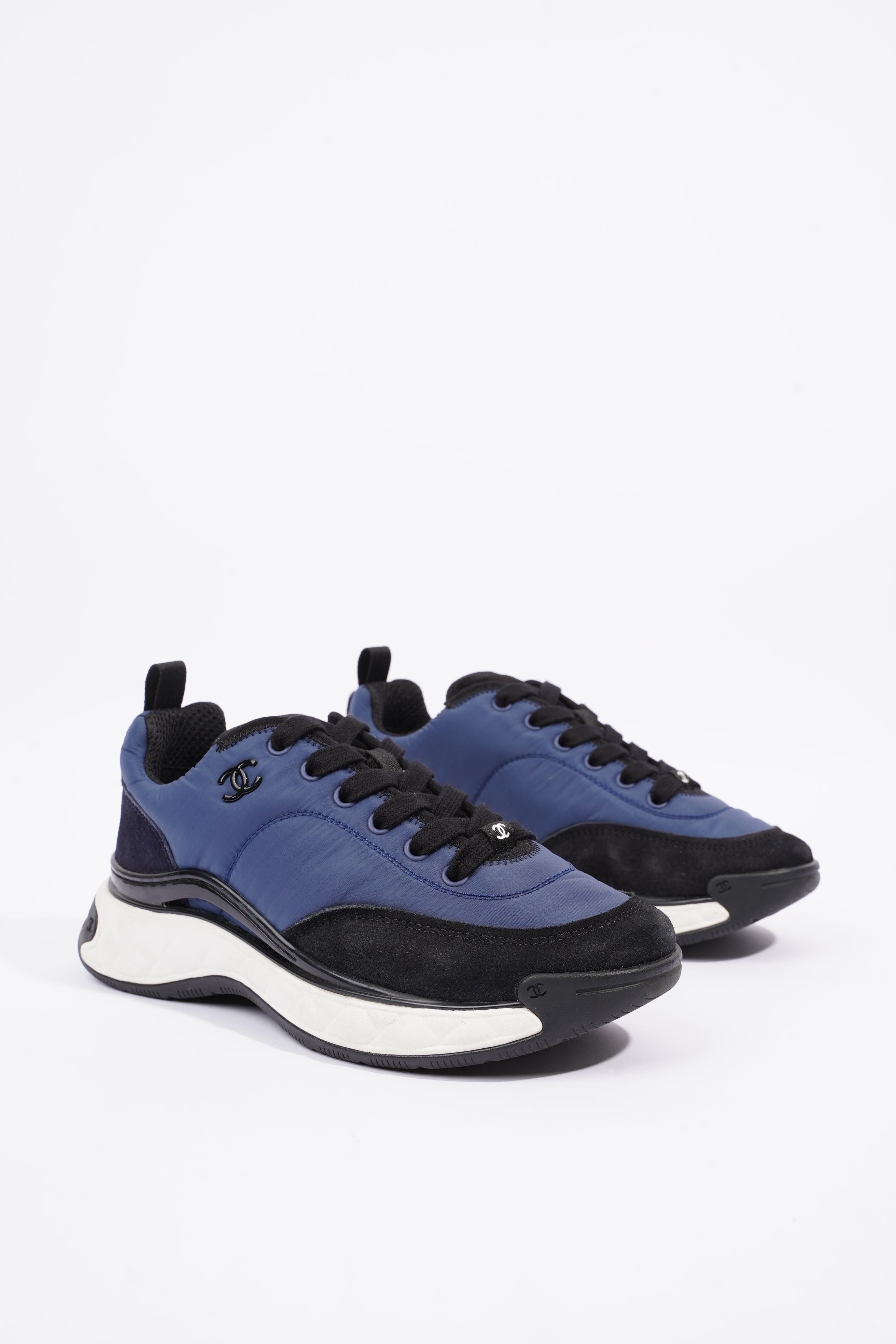 Chanel CC Logo Navy / Black EU 37 / UK 4