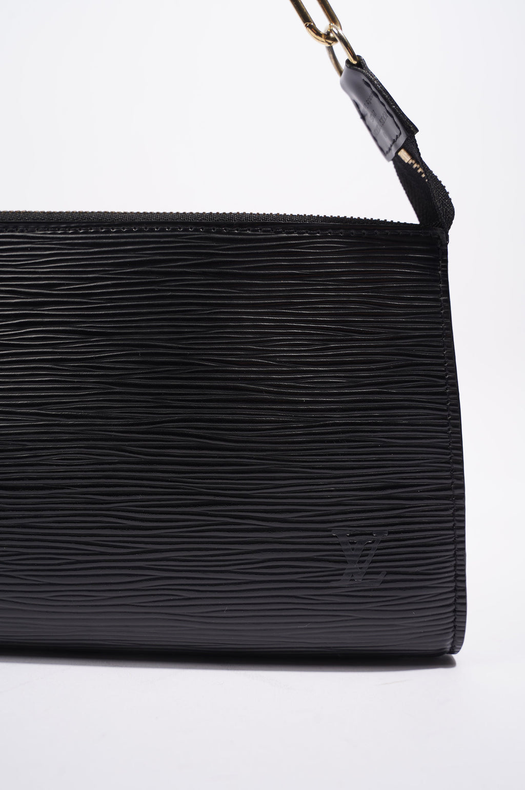 Louis Vuitton Womens Pochette Accessoire Black Epi Leather