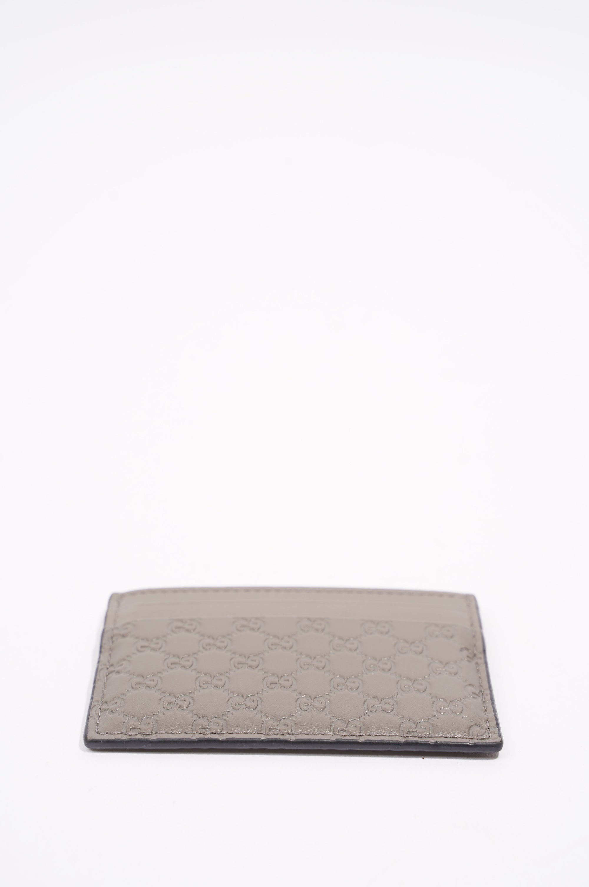 Gucci Womens Guccissima Card Holder Grey