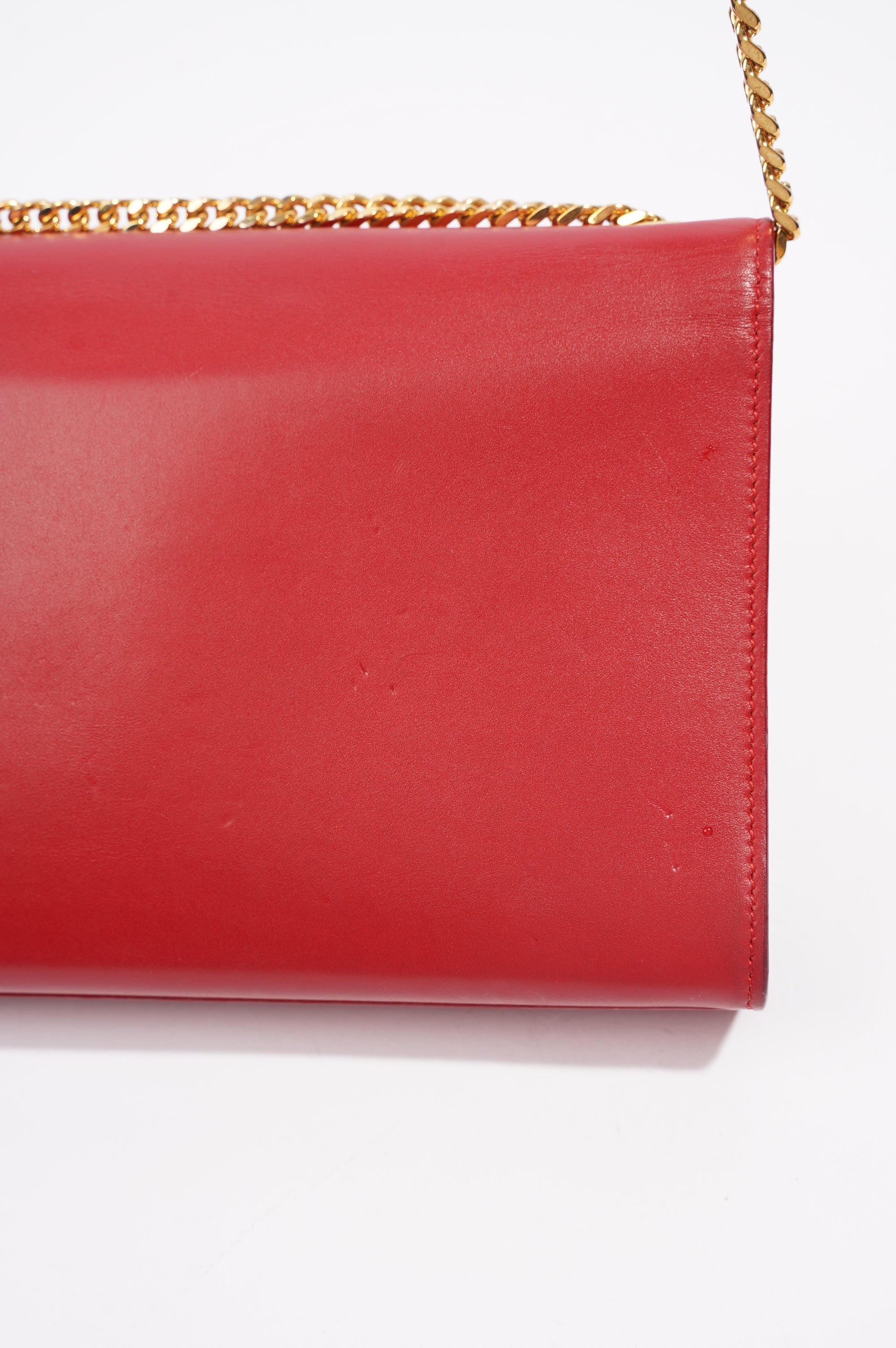 Saint Laurent Kate Tassle Bag Red / Gold Medium