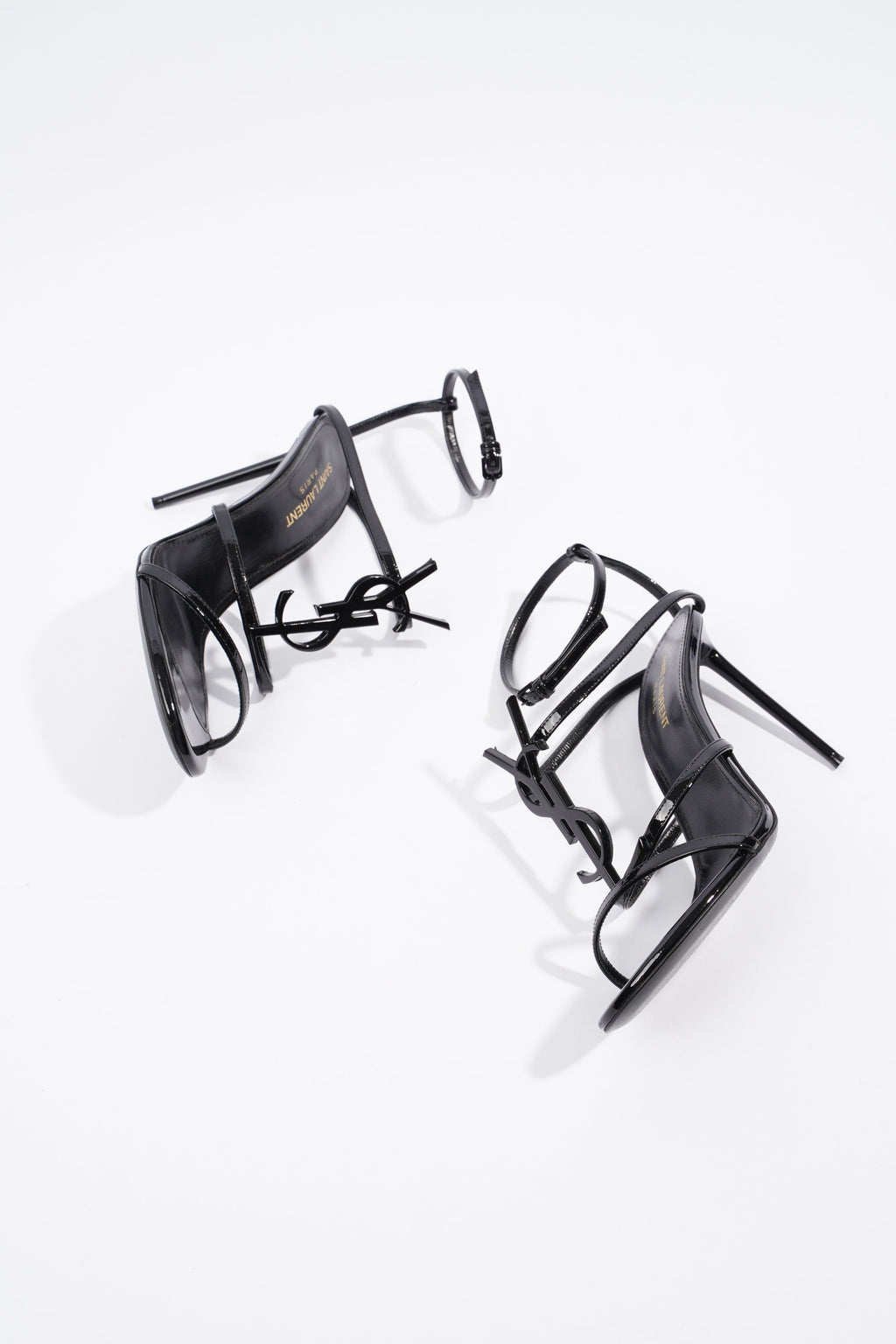 Saint Laurent Cassandra 95 Patent Black EU 37.5 / UK 4.5