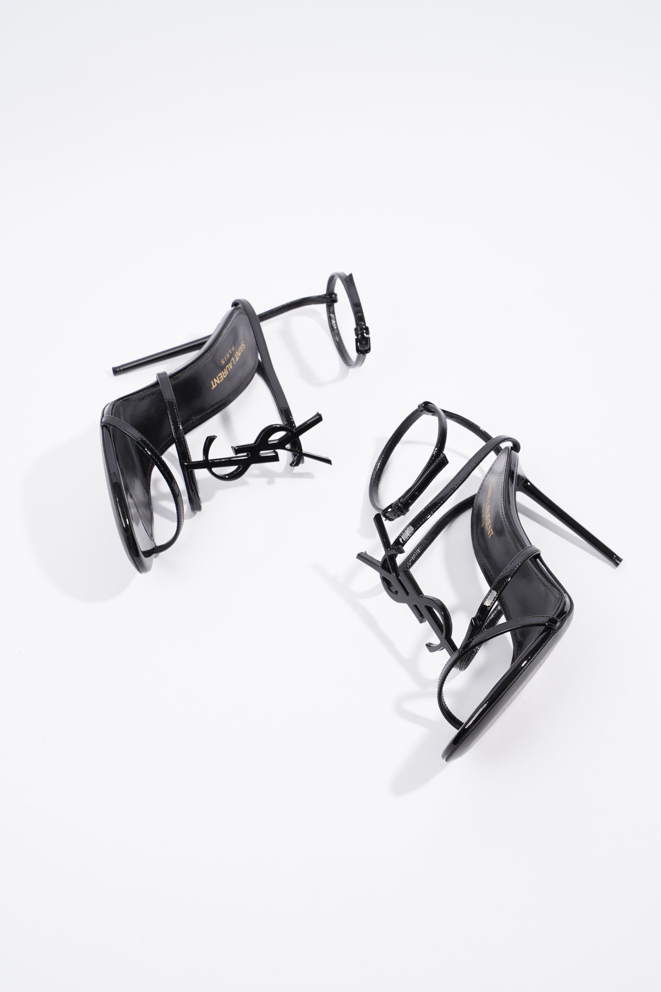 Saint Laurent Cassandra 95 Patent Black EU 37.5 / UK 4.5