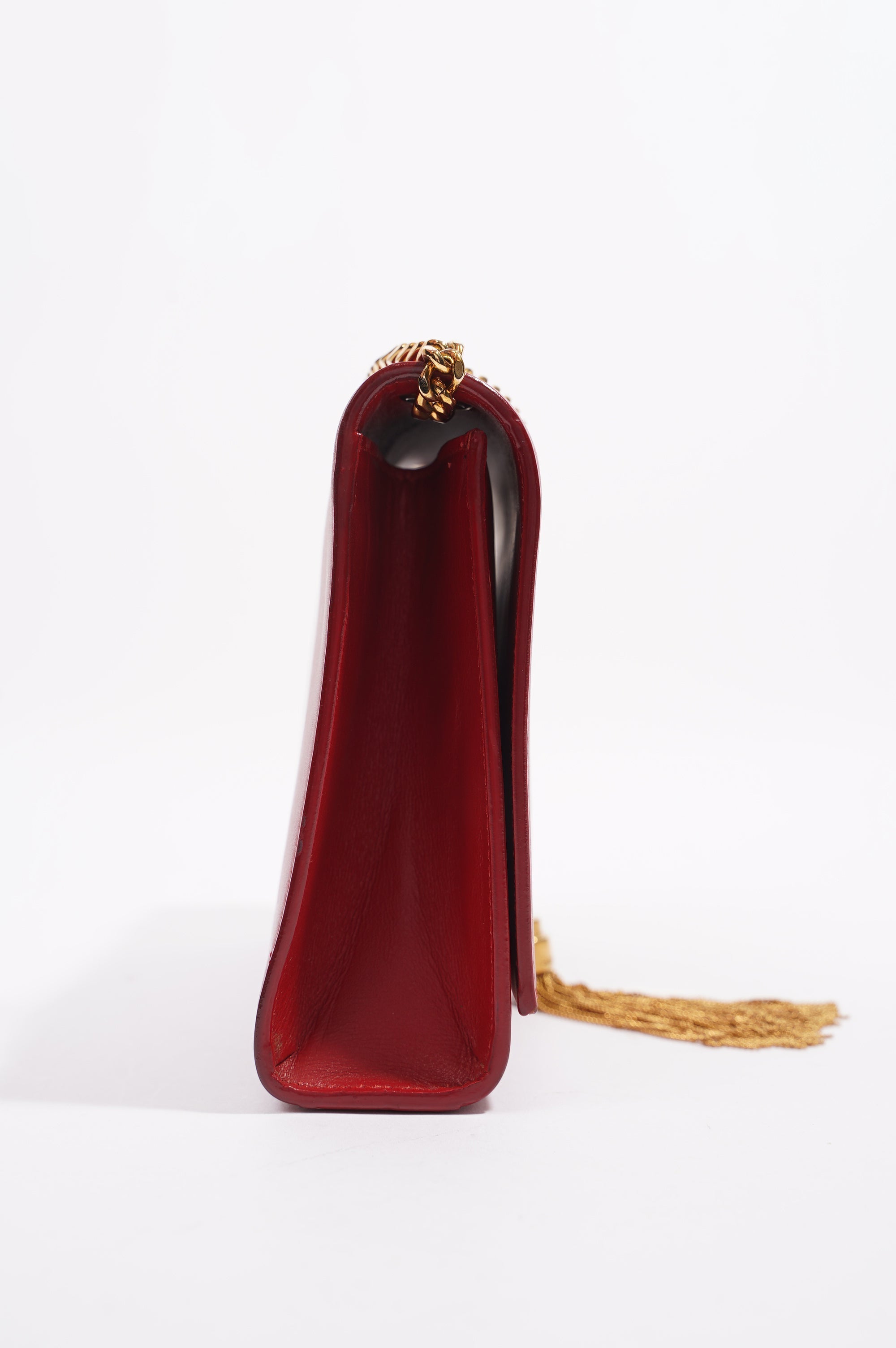 Saint Laurent Kate Tassle Bag Red / Gold Medium