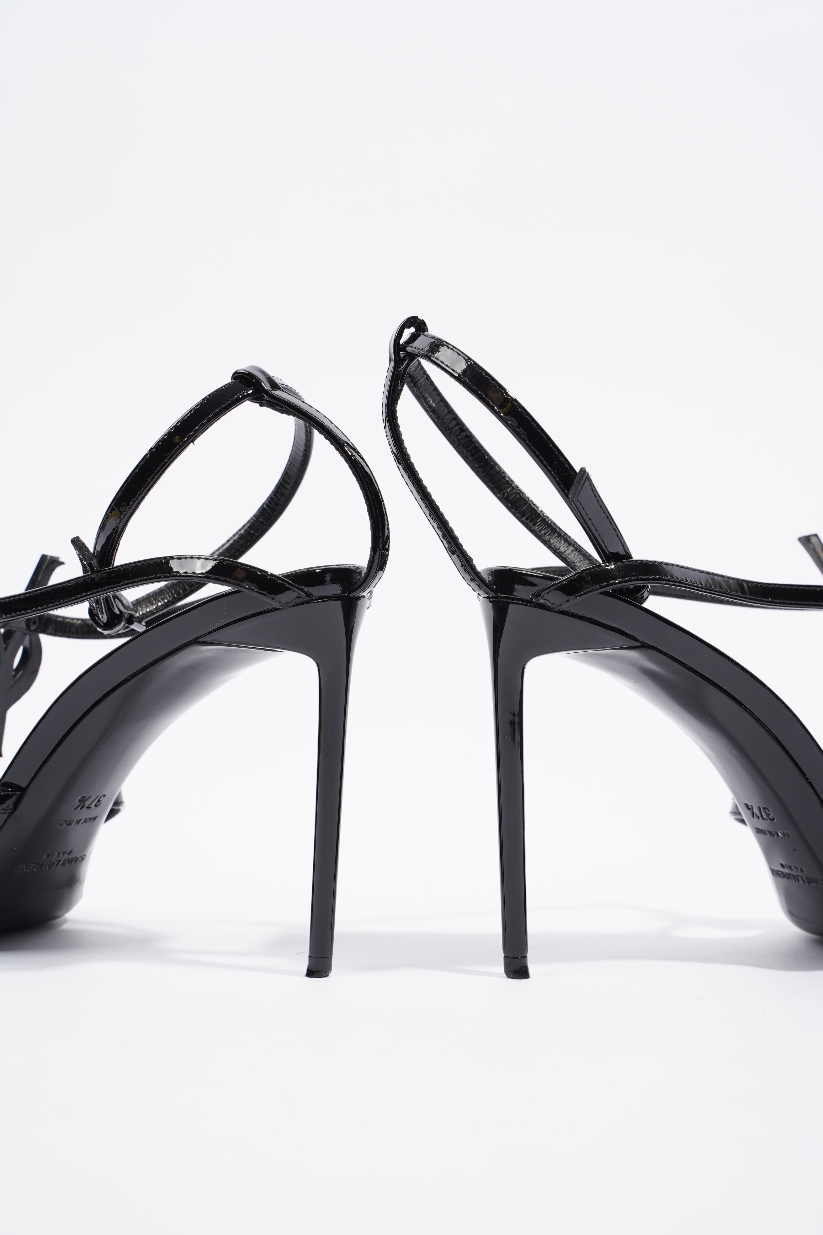 Saint Laurent Cassandra 95 Patent Black EU 37.5 / UK 4.5