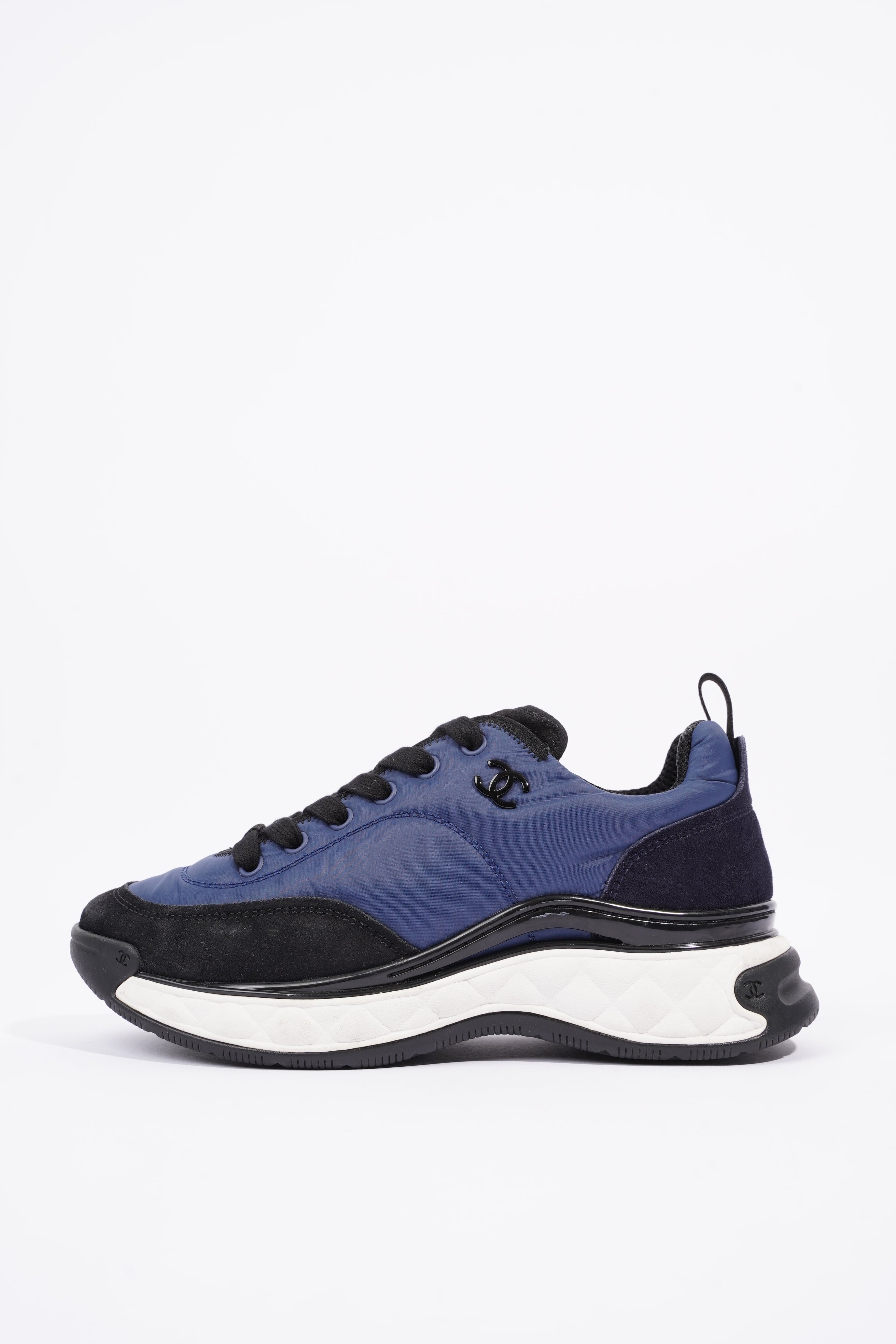 Chanel CC Logo Navy / Black EU 37 / UK 4