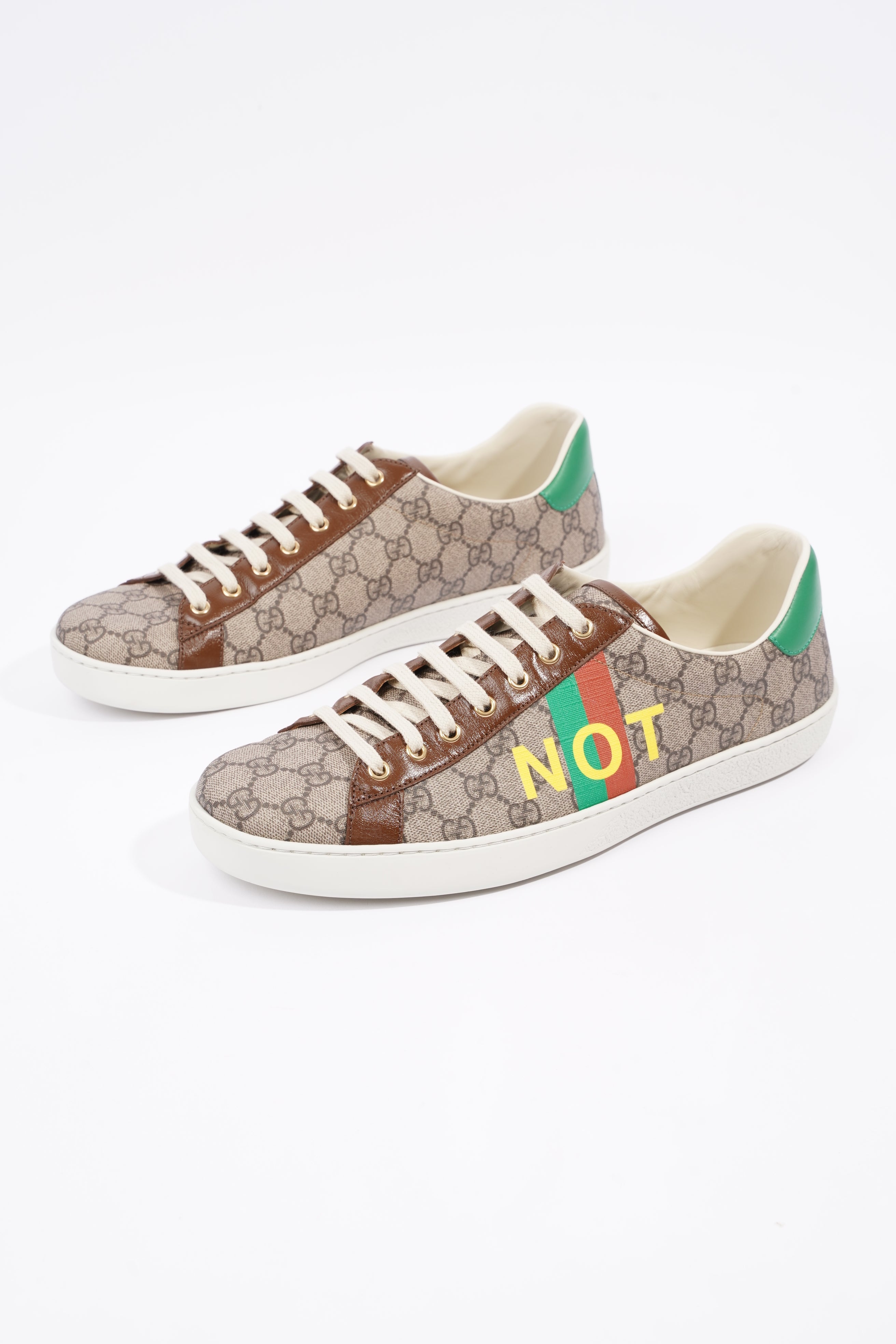 Gucci Mens Ace Not Fake Print Supreme / Red / Green EU 46 / UK 12