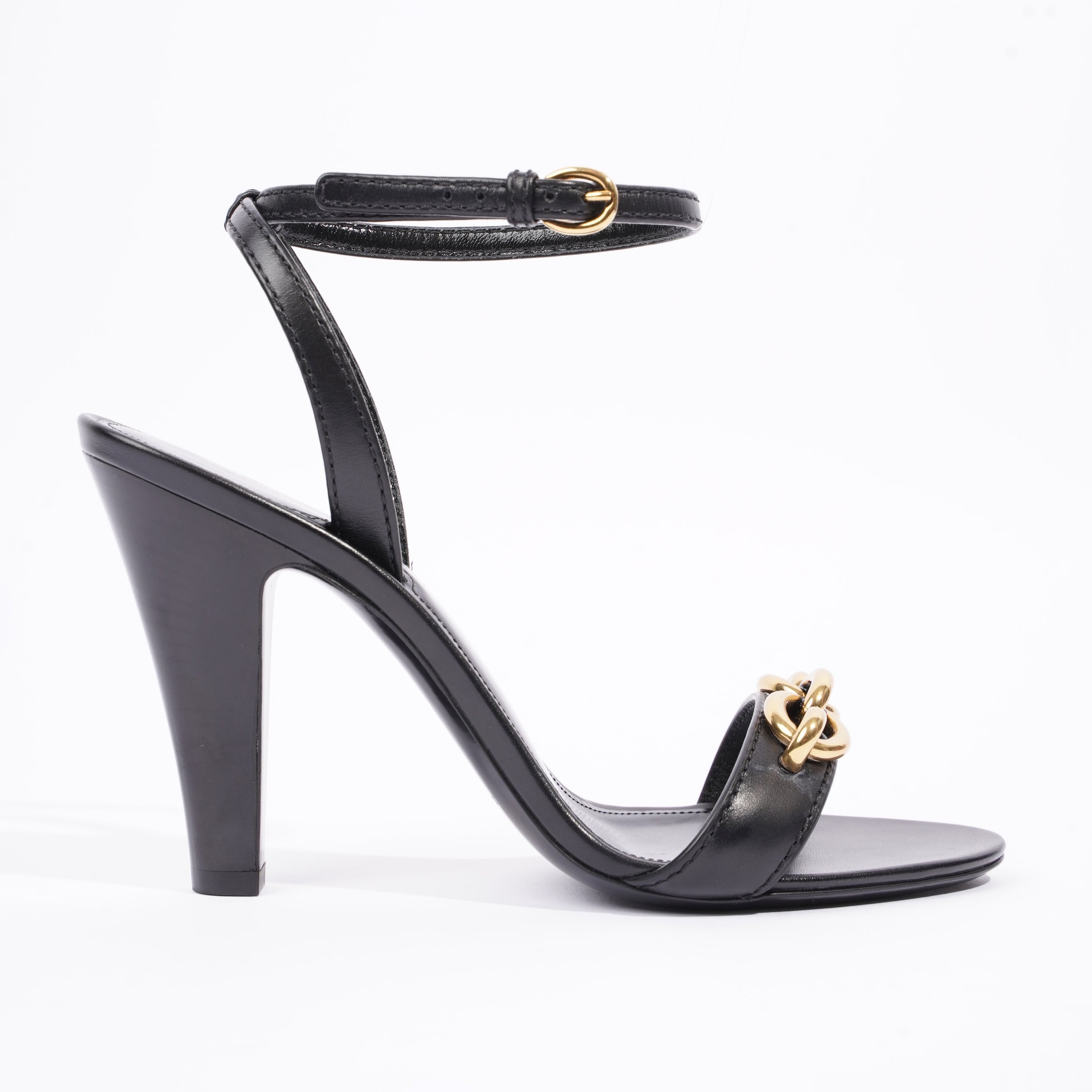 Saint Laurent Womens Maillon 95 Black / Gold EU 37 / UK 4