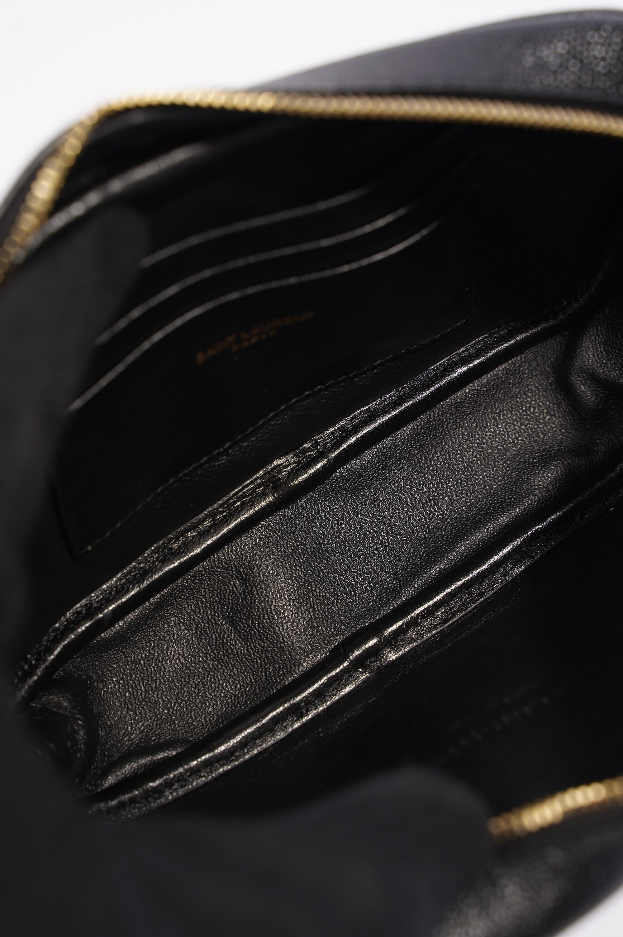 Saint Laurent Womens Lou Camera Bag Black Leather Mini