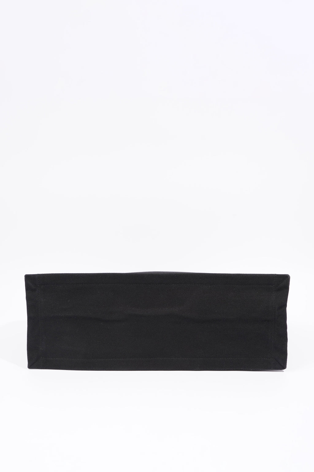 Saint Laurent Womens Rive Gauche Tote Black Canvas Large