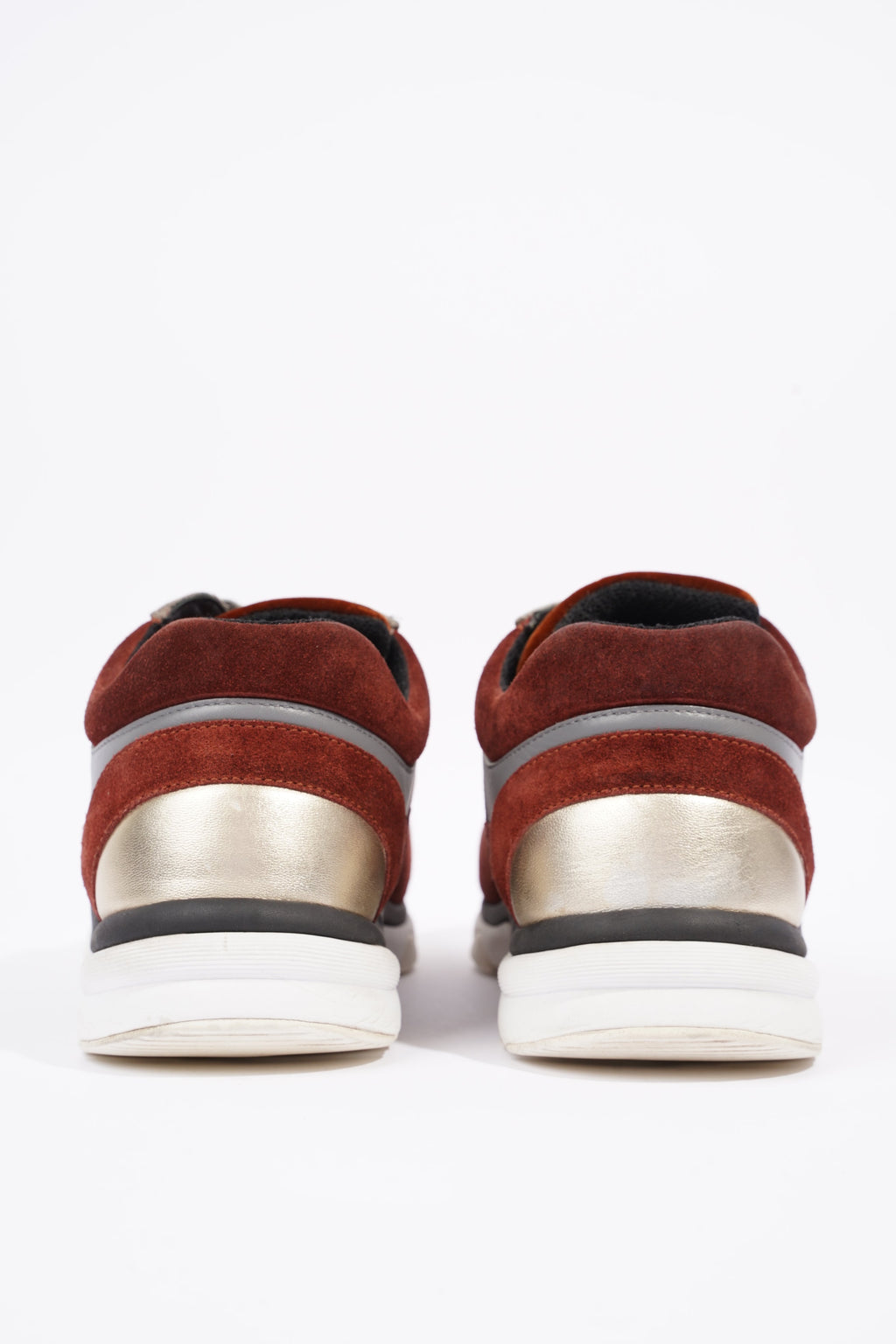 Chanel Womens Runner Maroon / Grey EU 37.5 / UK 4.5