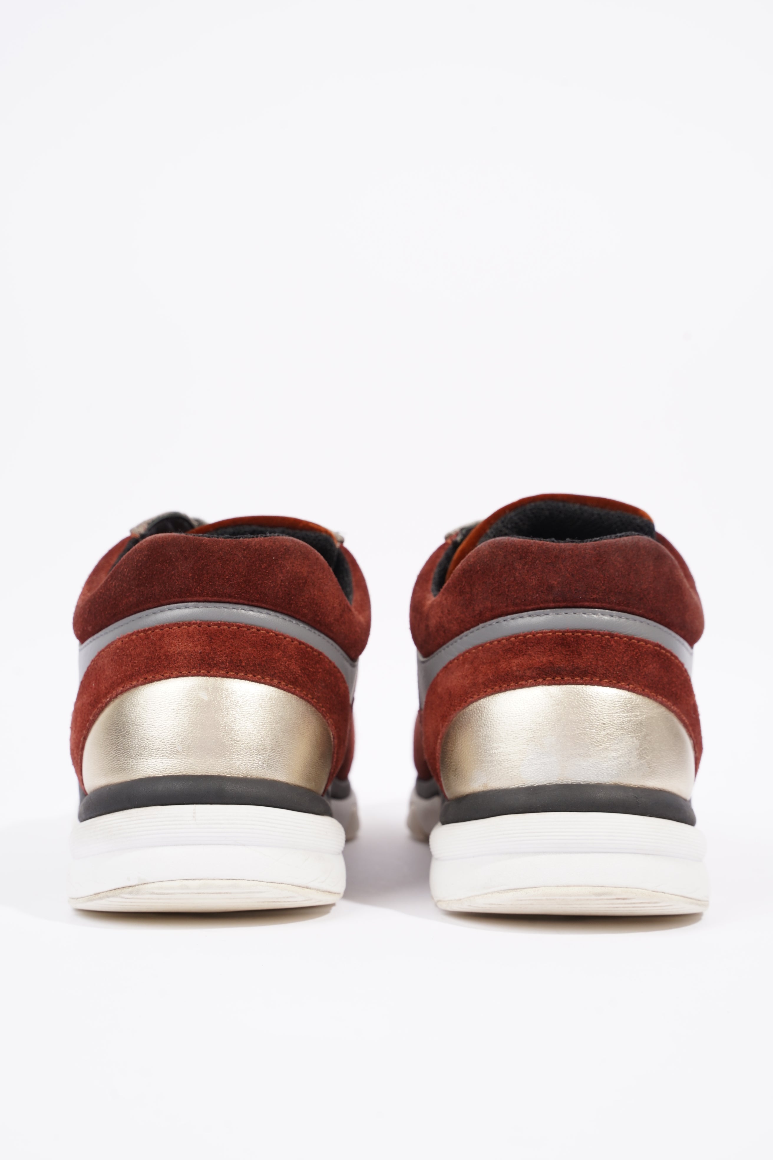 Chanel Womens Runner Maroon / Grey EU 37.5 / UK 4.5