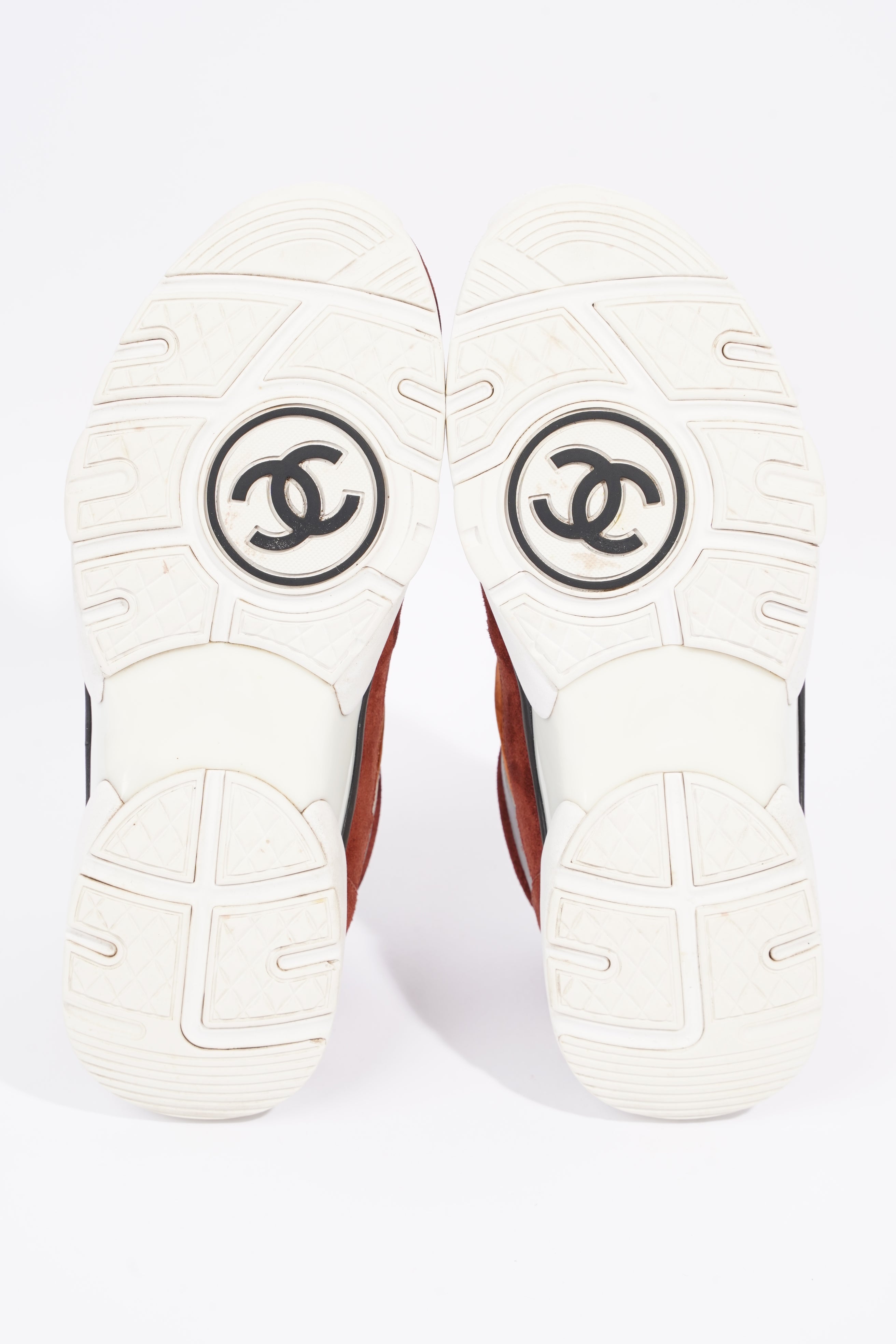 Chanel Womens Runner Maroon / Grey EU 37.5 / UK 4.5