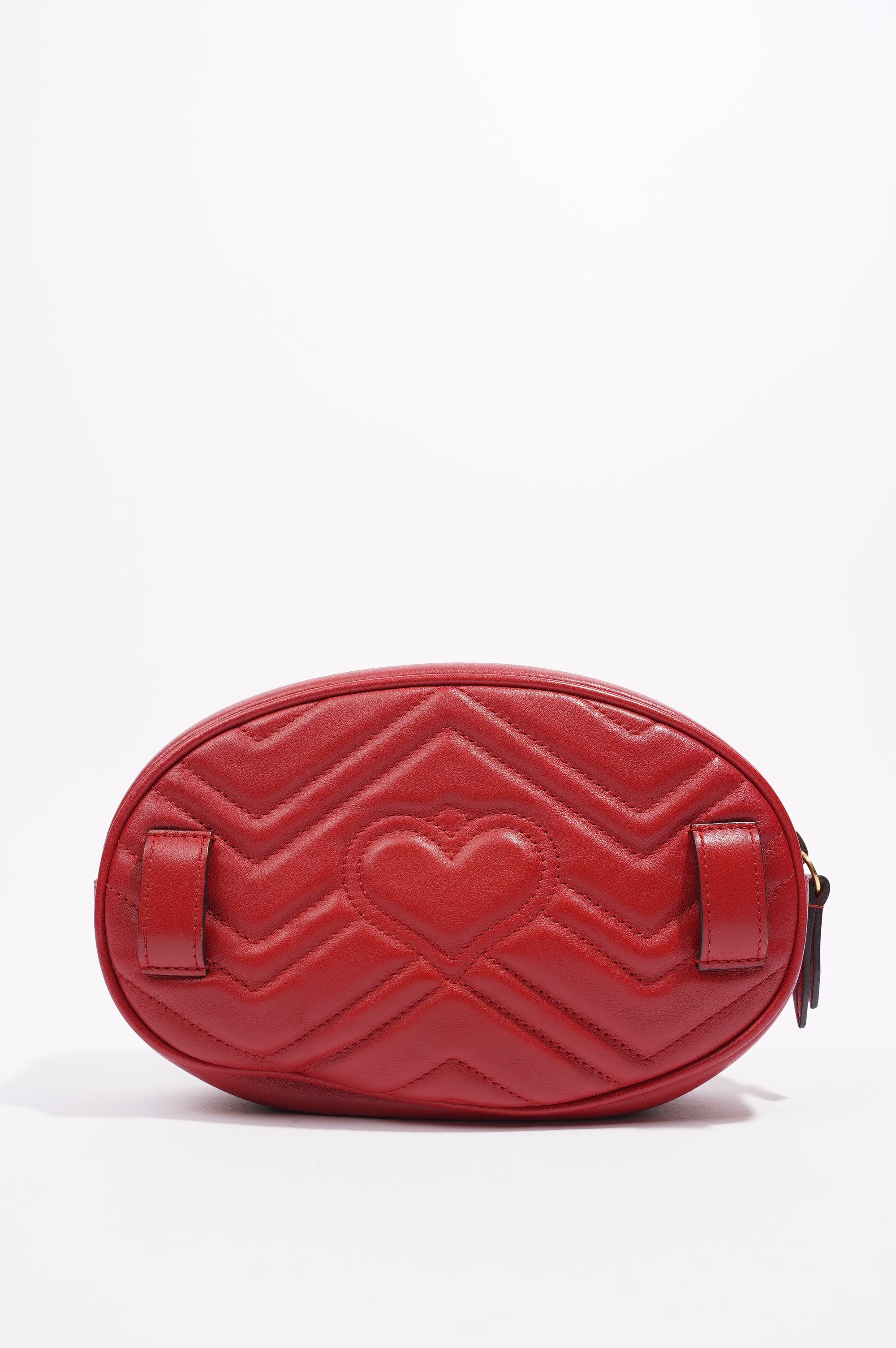 Gucci Womens Marmont Belt Bag Red Leather