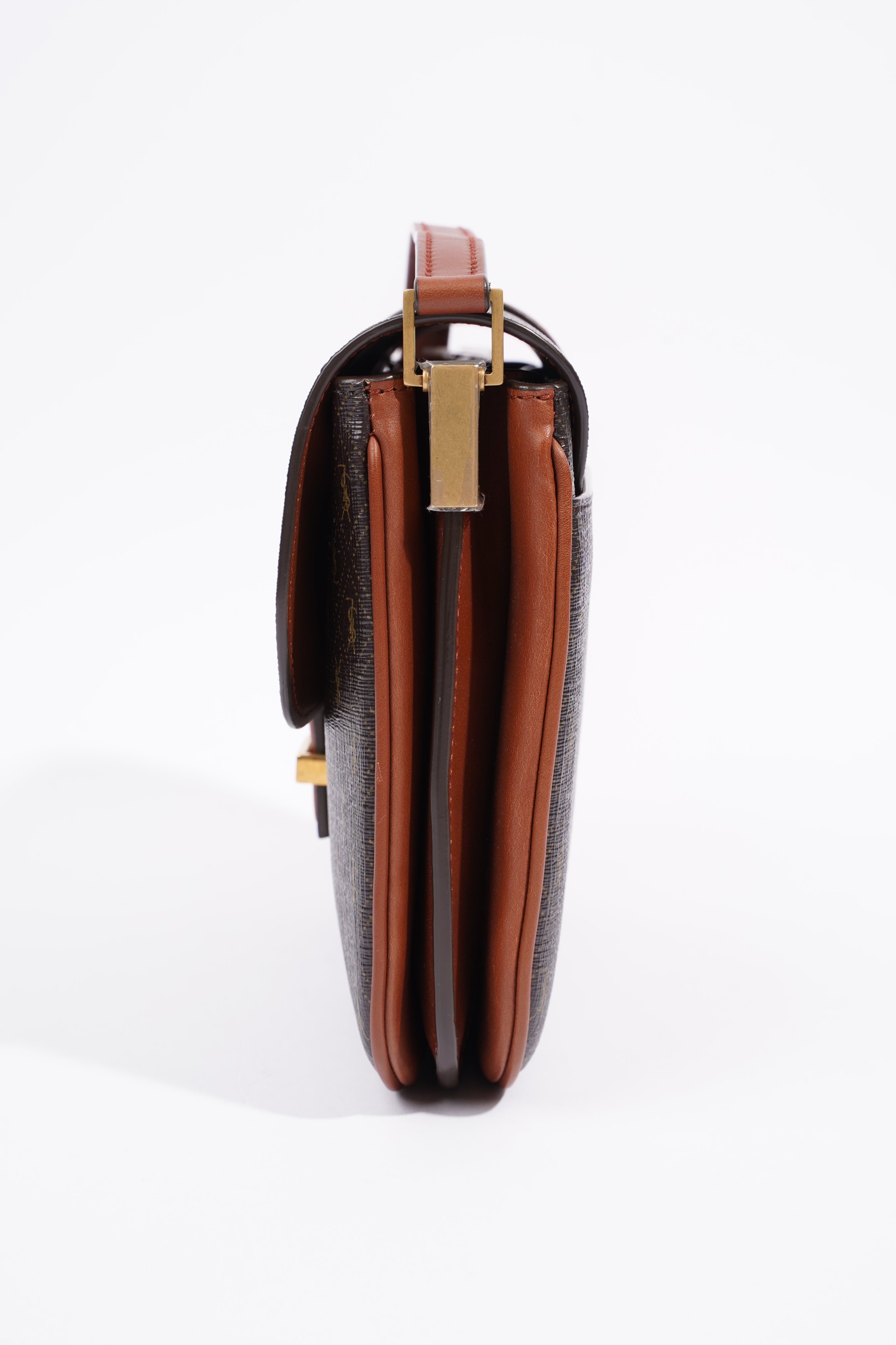 Saint Laurent Le Monagramme Small Satchel Chestnut