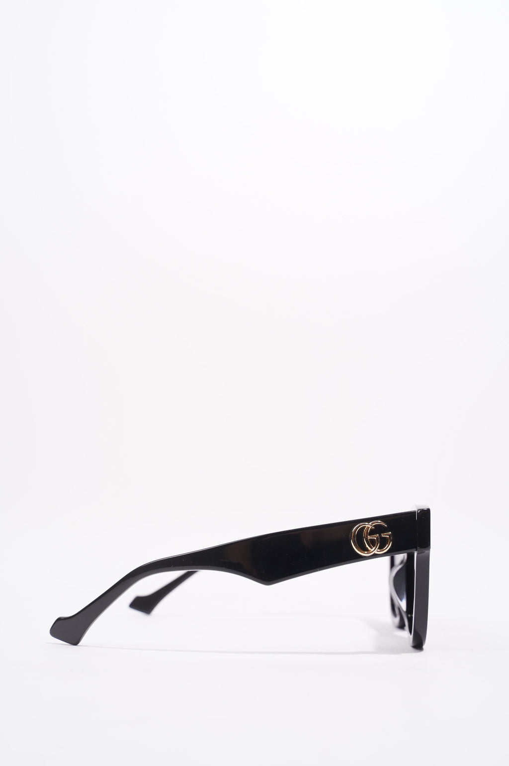 Gucci Womens Square Sunglasses Black Acetate 145