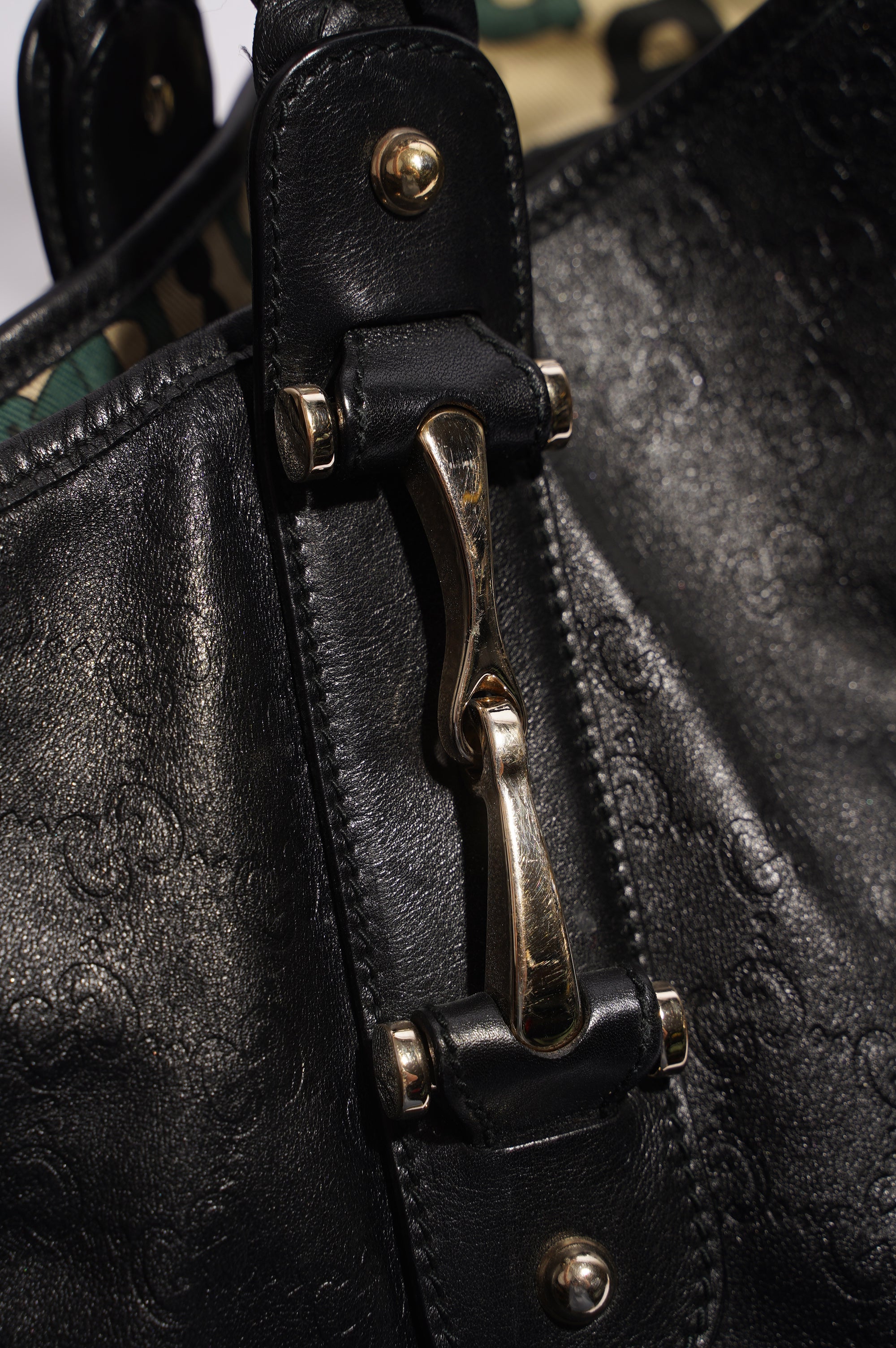 Gucci Womens Pelham Bag Black Leather