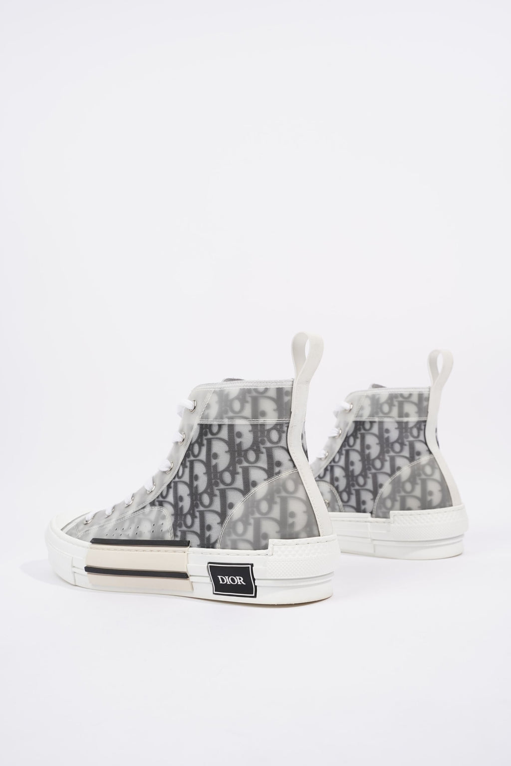 Christian Dior Womens B23 High Top Oblique Black / White EU 42 / UK 9