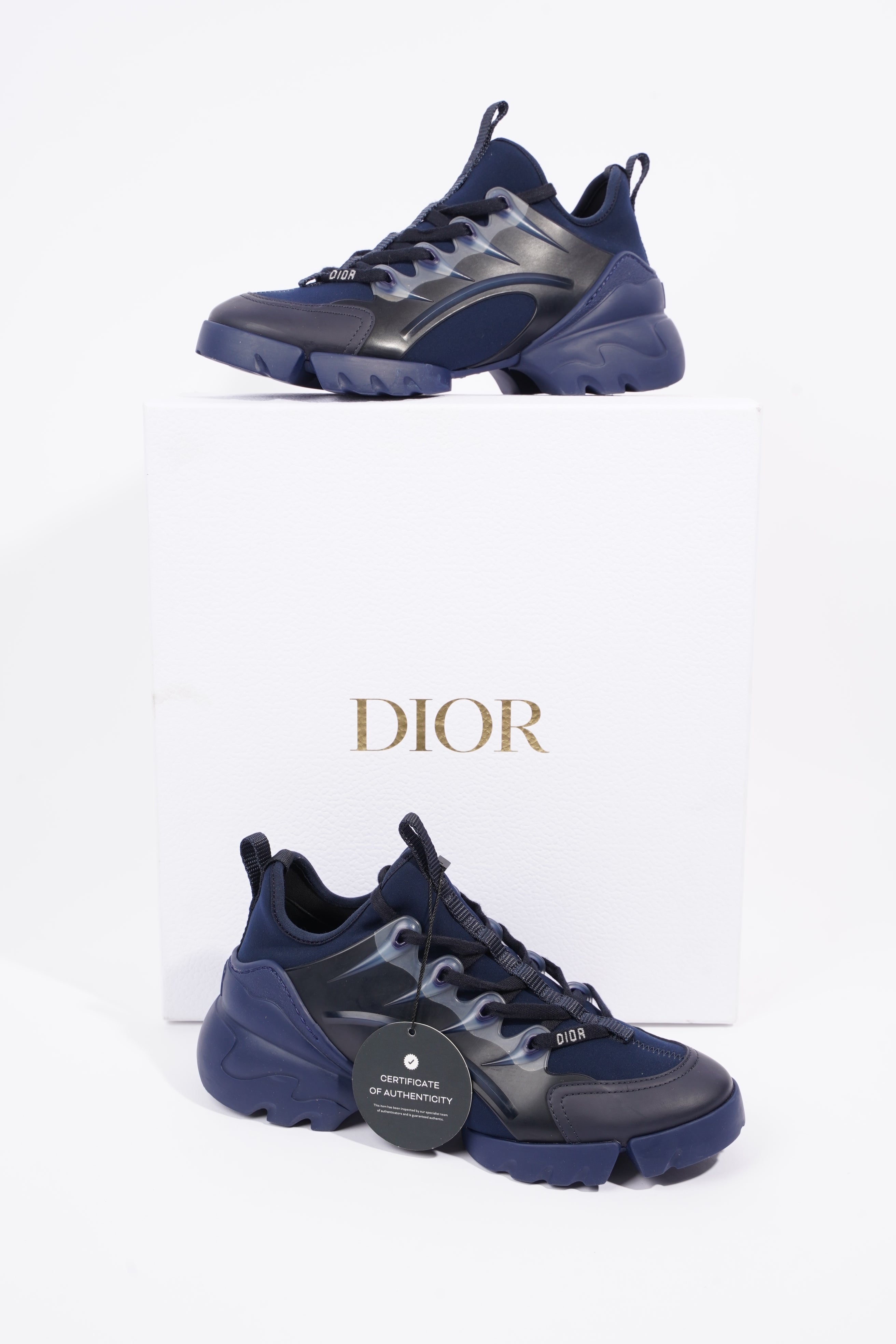 Christian Dior Womens D-Connect Navy EU 37 / UK 4