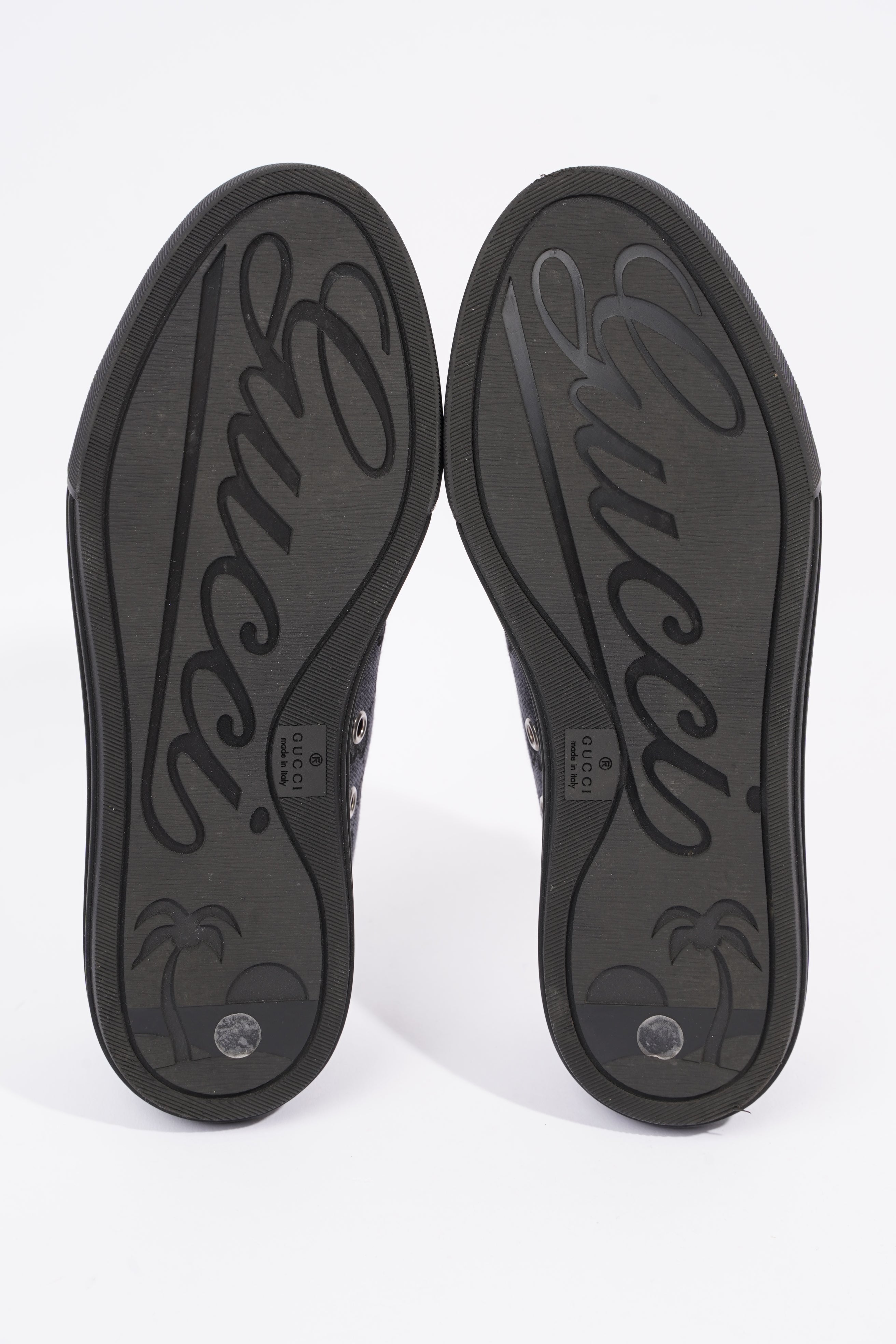 Gucci Womens GG Low Top Sneaker Black EU 34.5 / UK 1.5