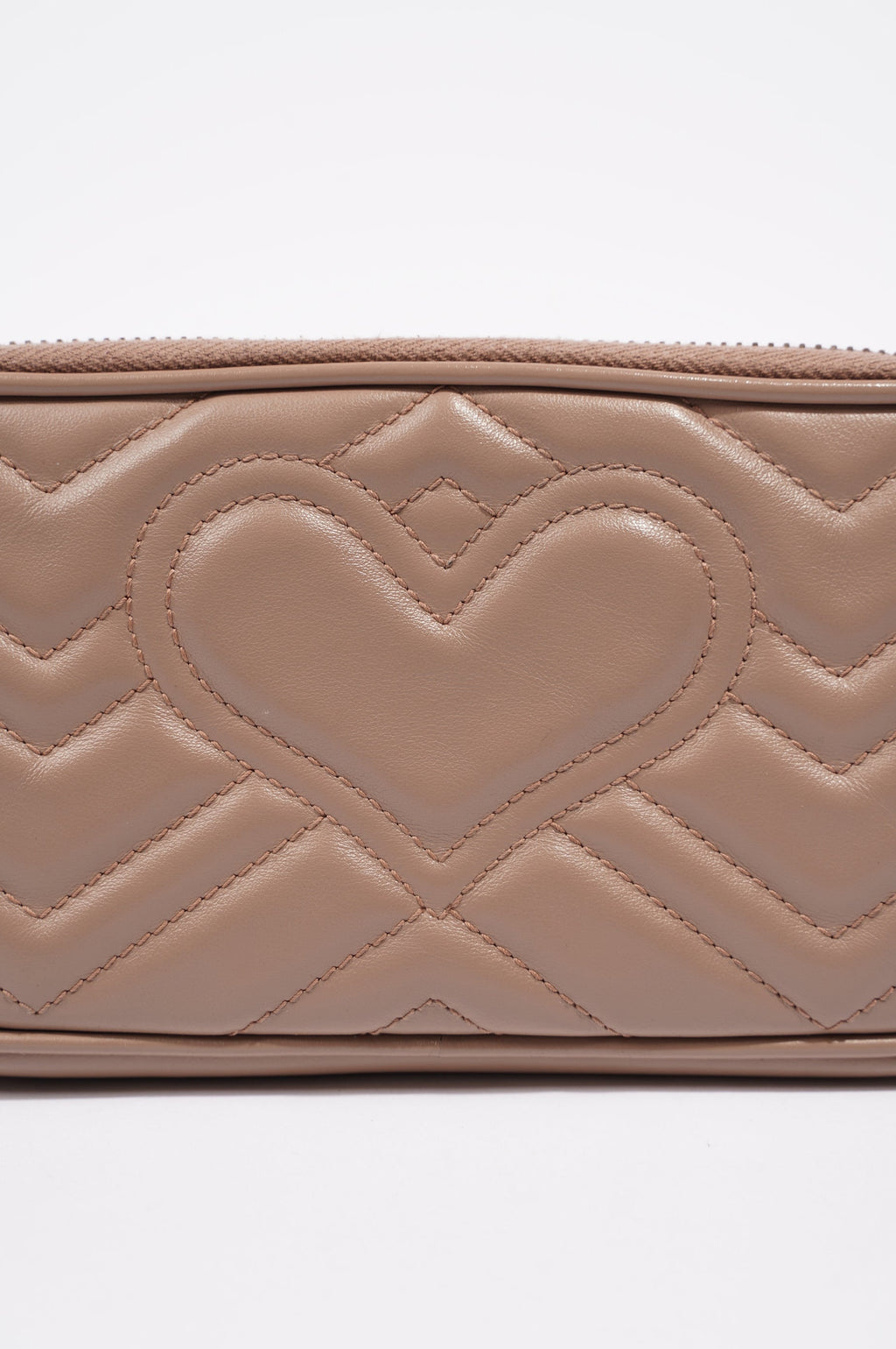 Gucci Womens Marmont Triple Zip Bag Nude
